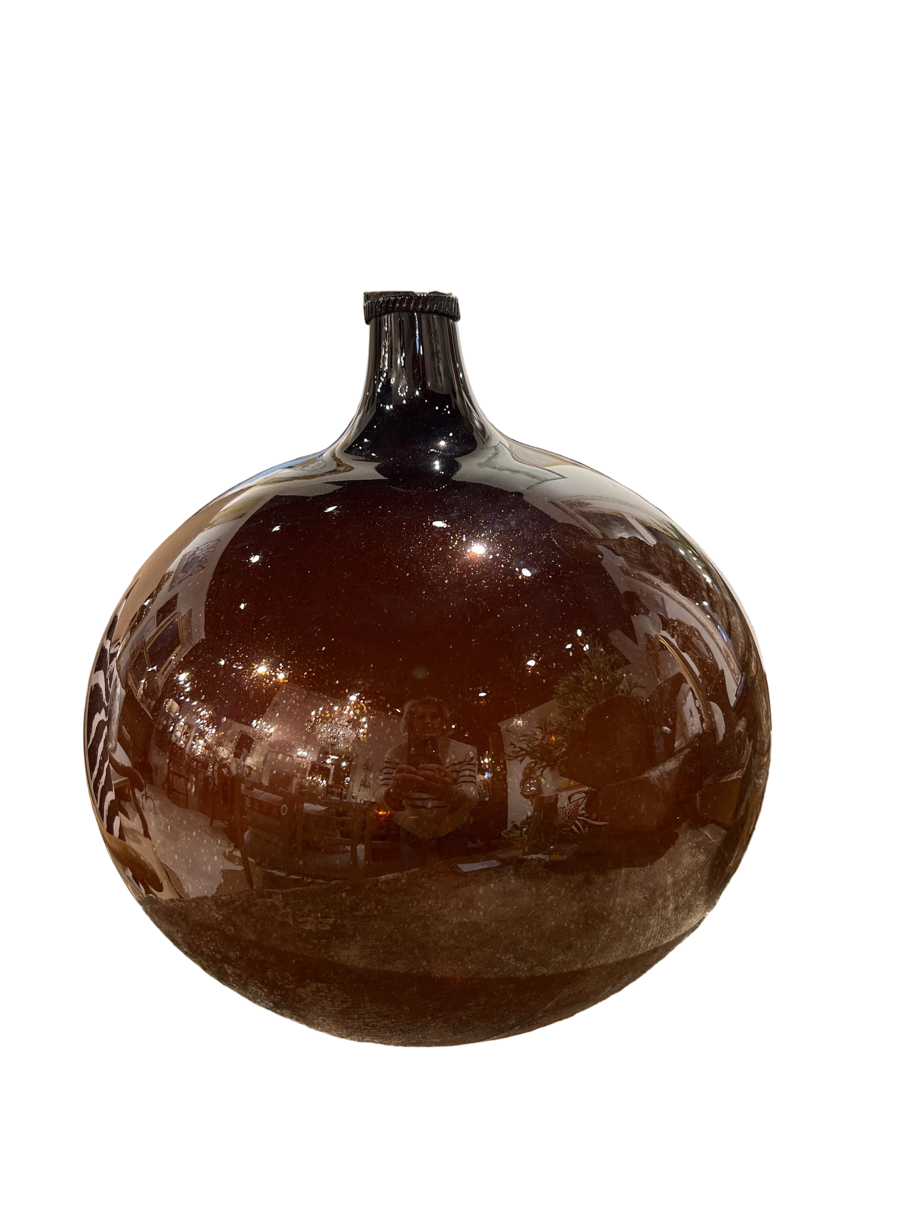 Large Onion-Shaped Glass Kirsch Holder