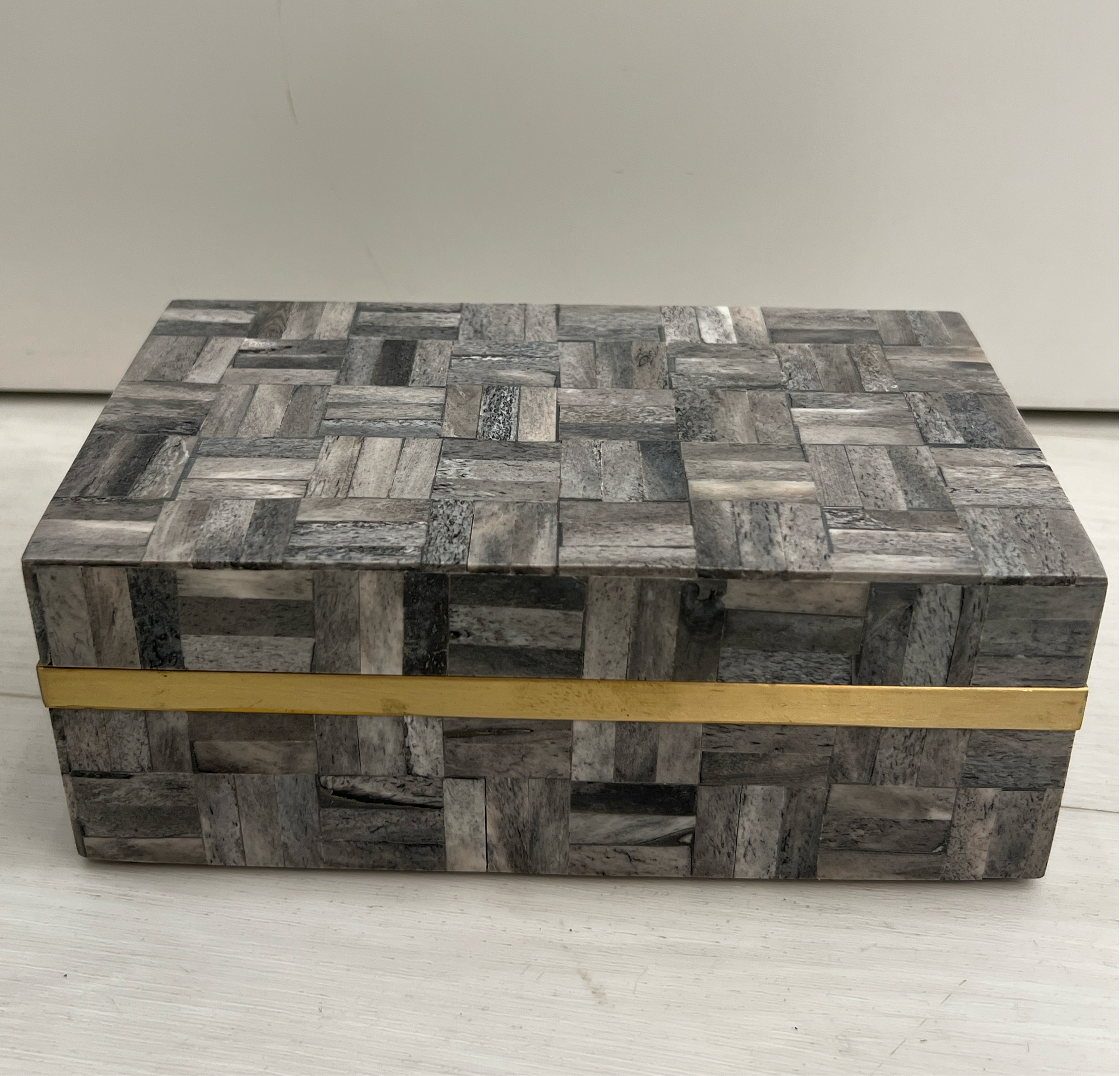 Small Greystone Mosaic Tile Box