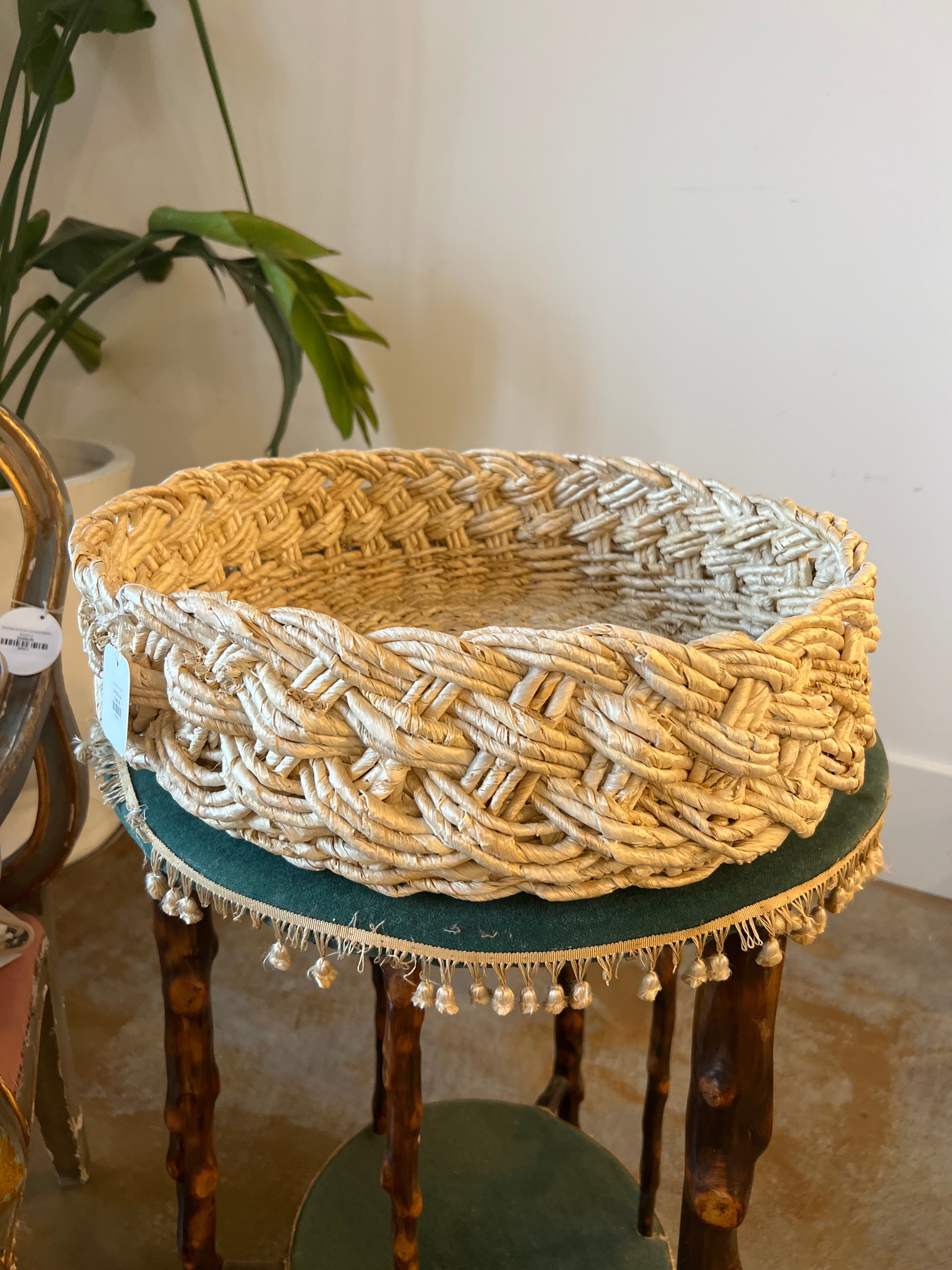 Small French Braided Basket