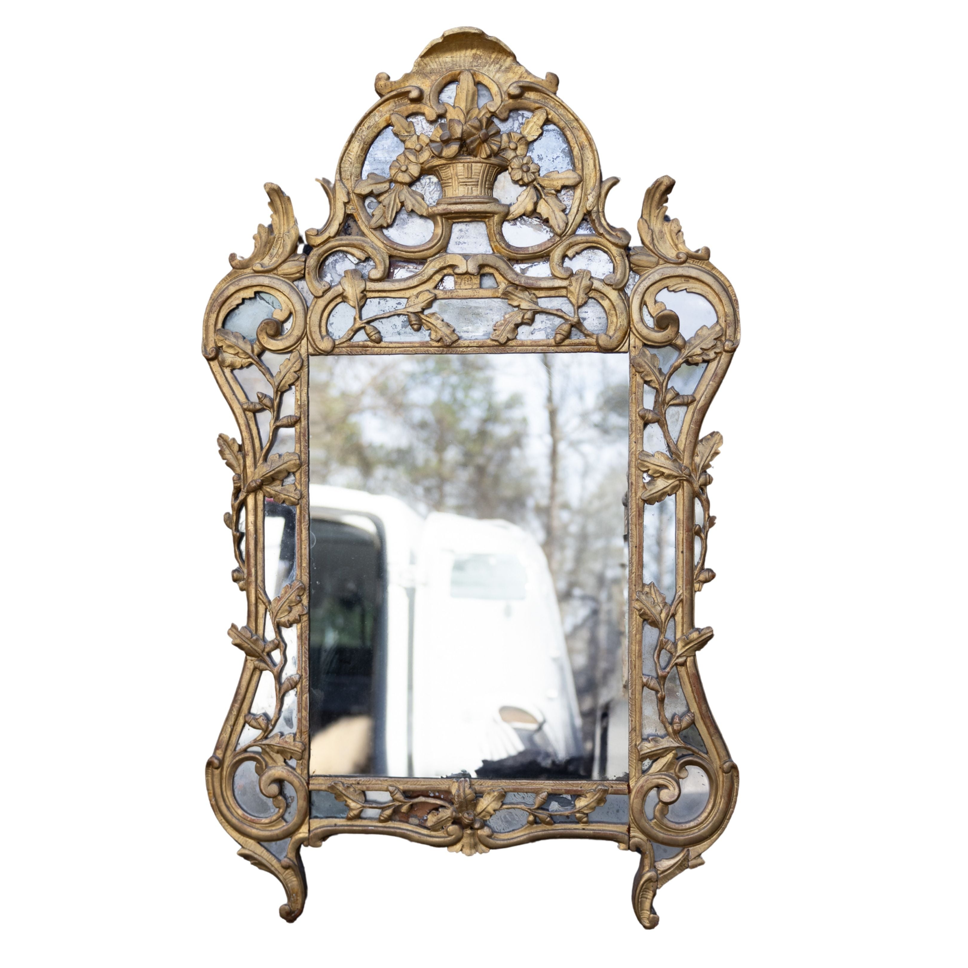 18th C Ornate Mirror 53x32