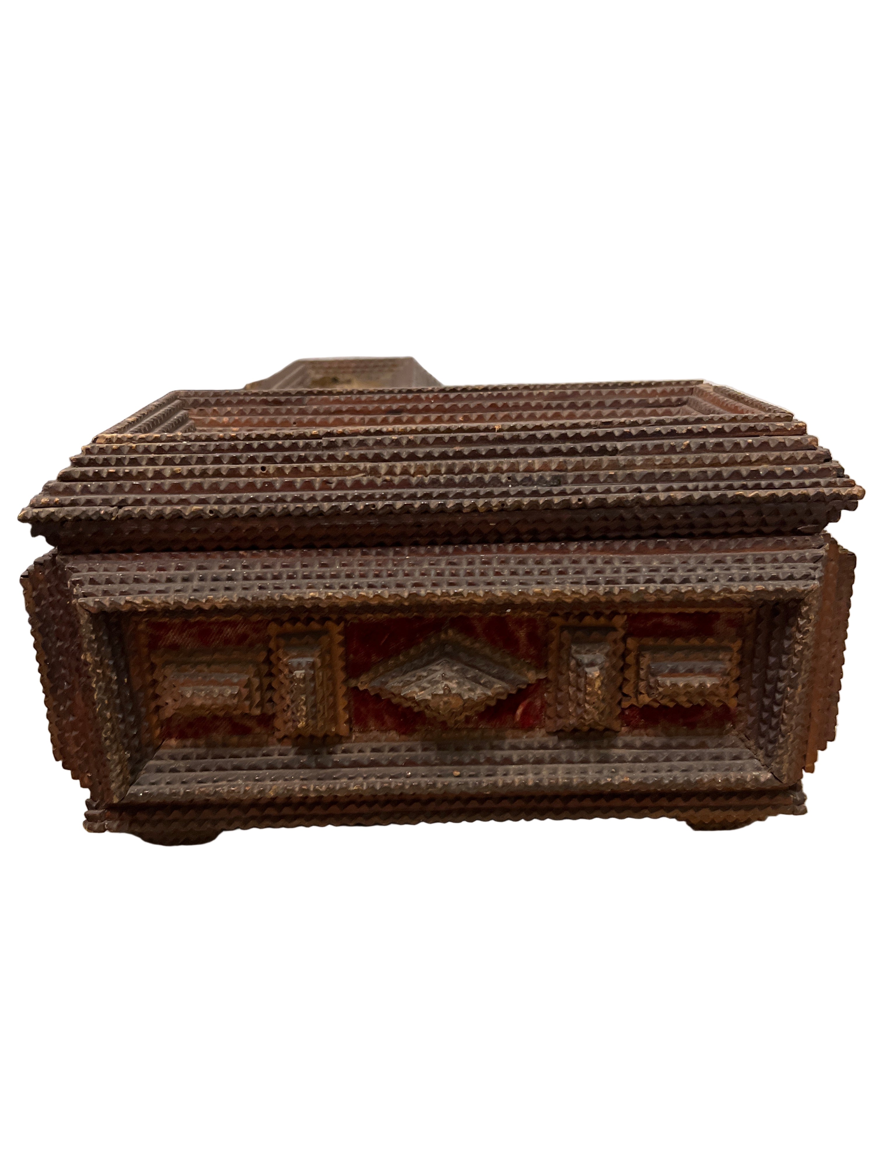 Tramp Art Box Hinged