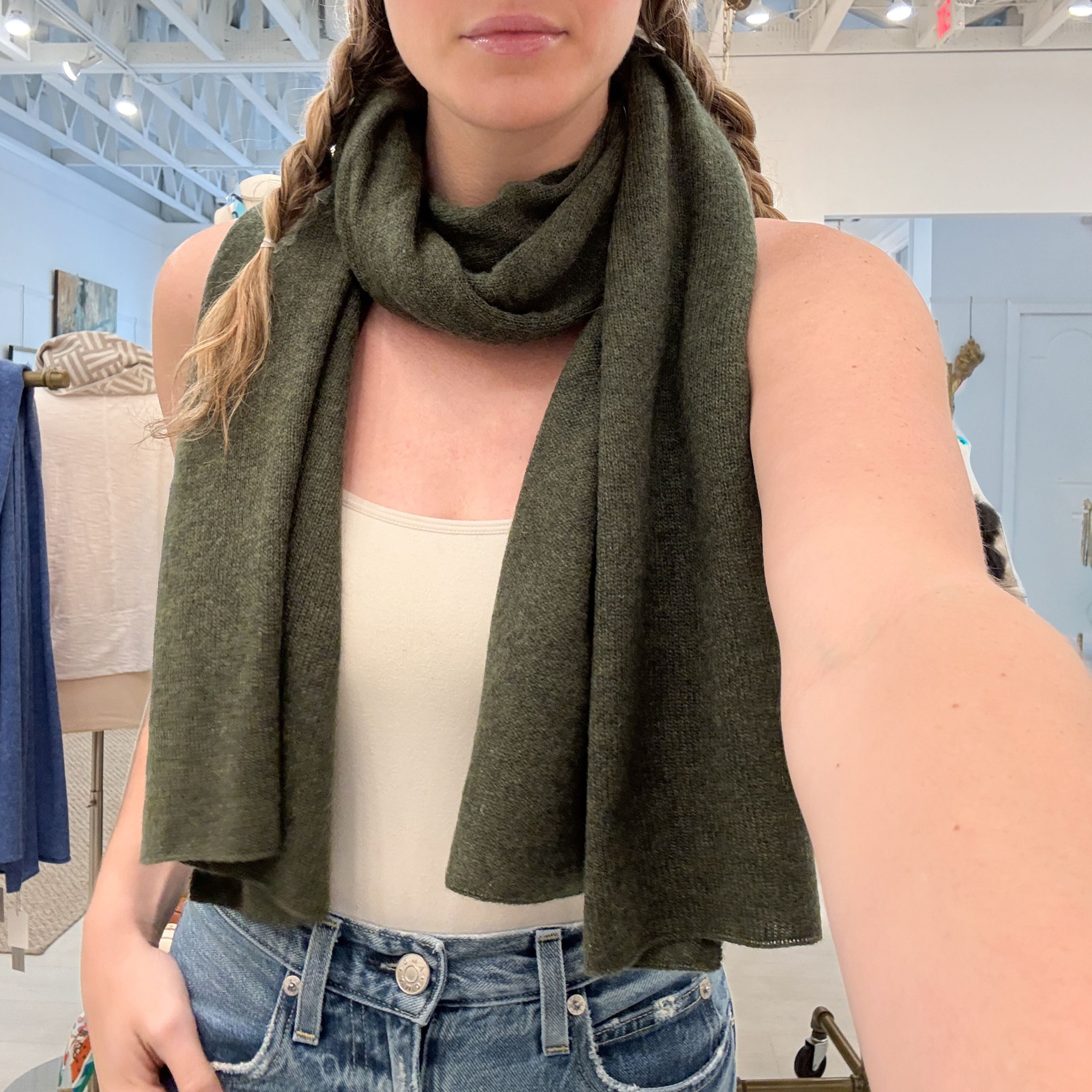 Pine Green Small Travel Wrap