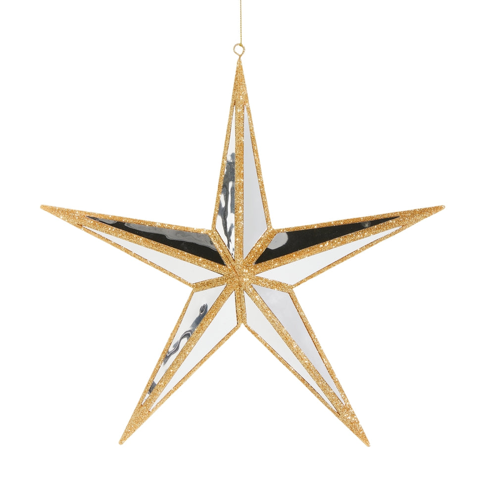 Mirrored Star Ornament 11.25"