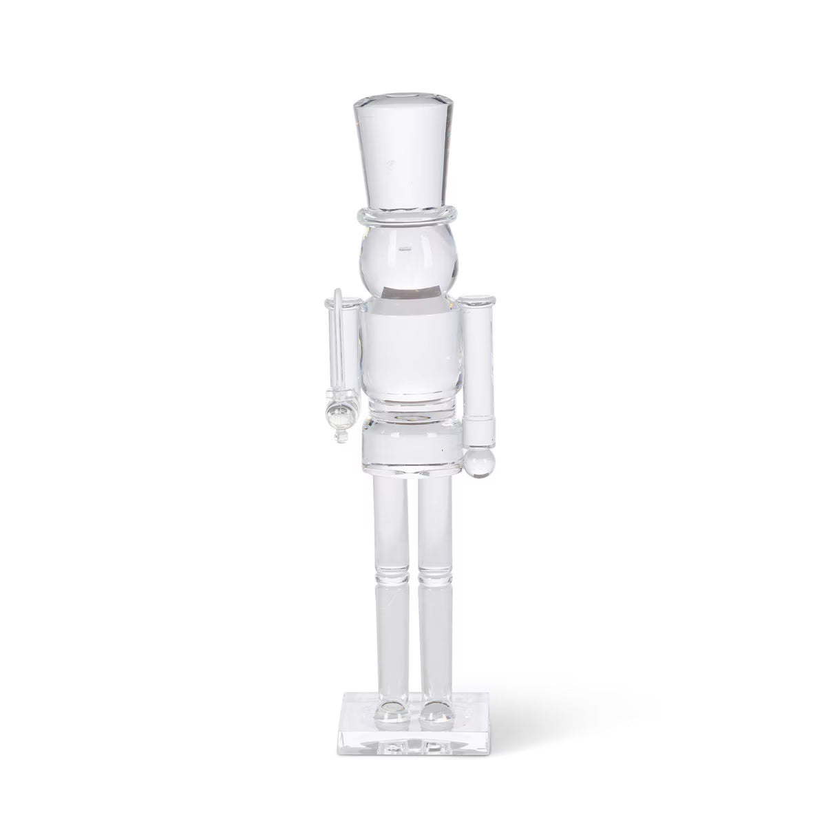 11.75" Clear Acrylic Nutcracker