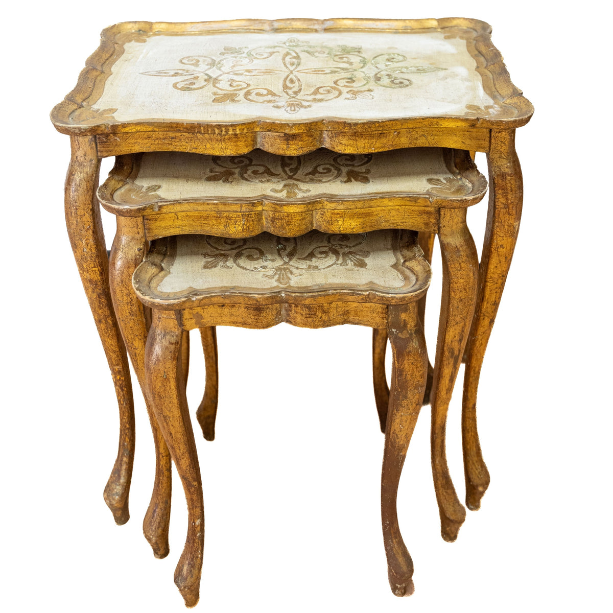 Set of Vintage Florentine Nesting Tables