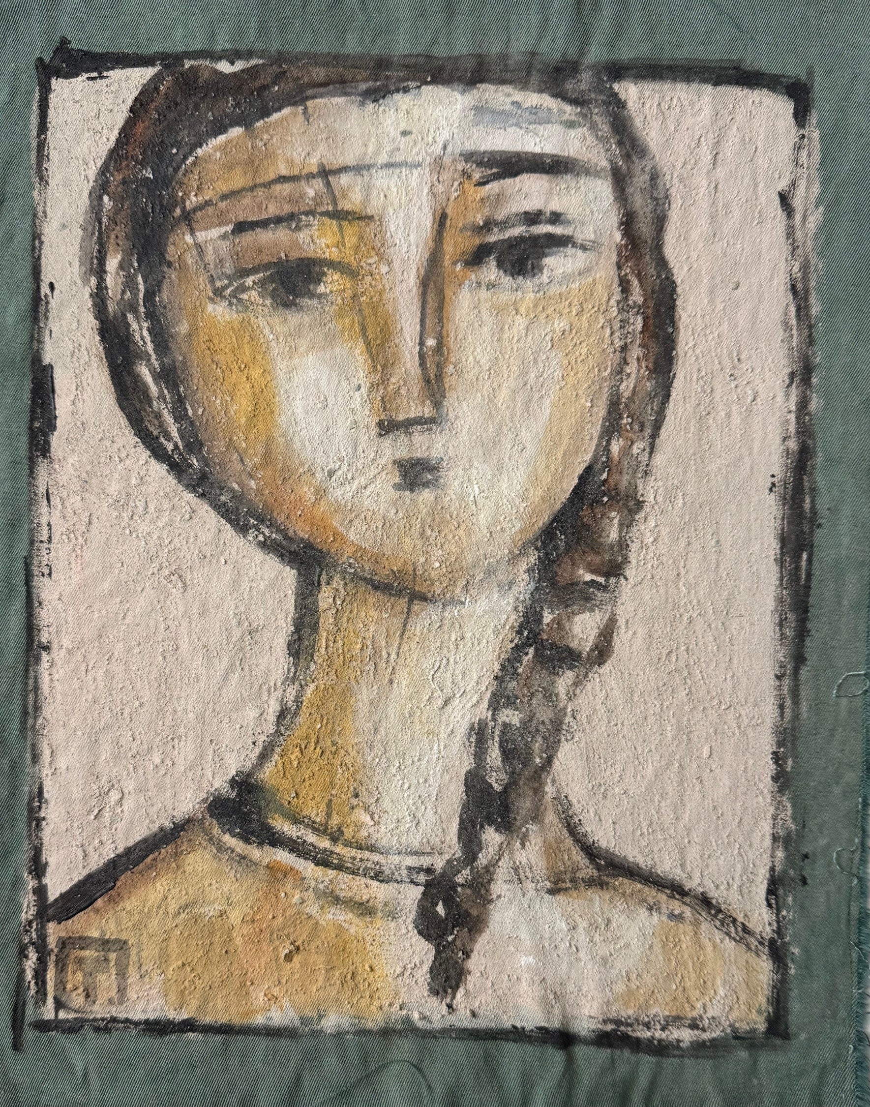 Heritage - Girl with Braid (12 x 9)