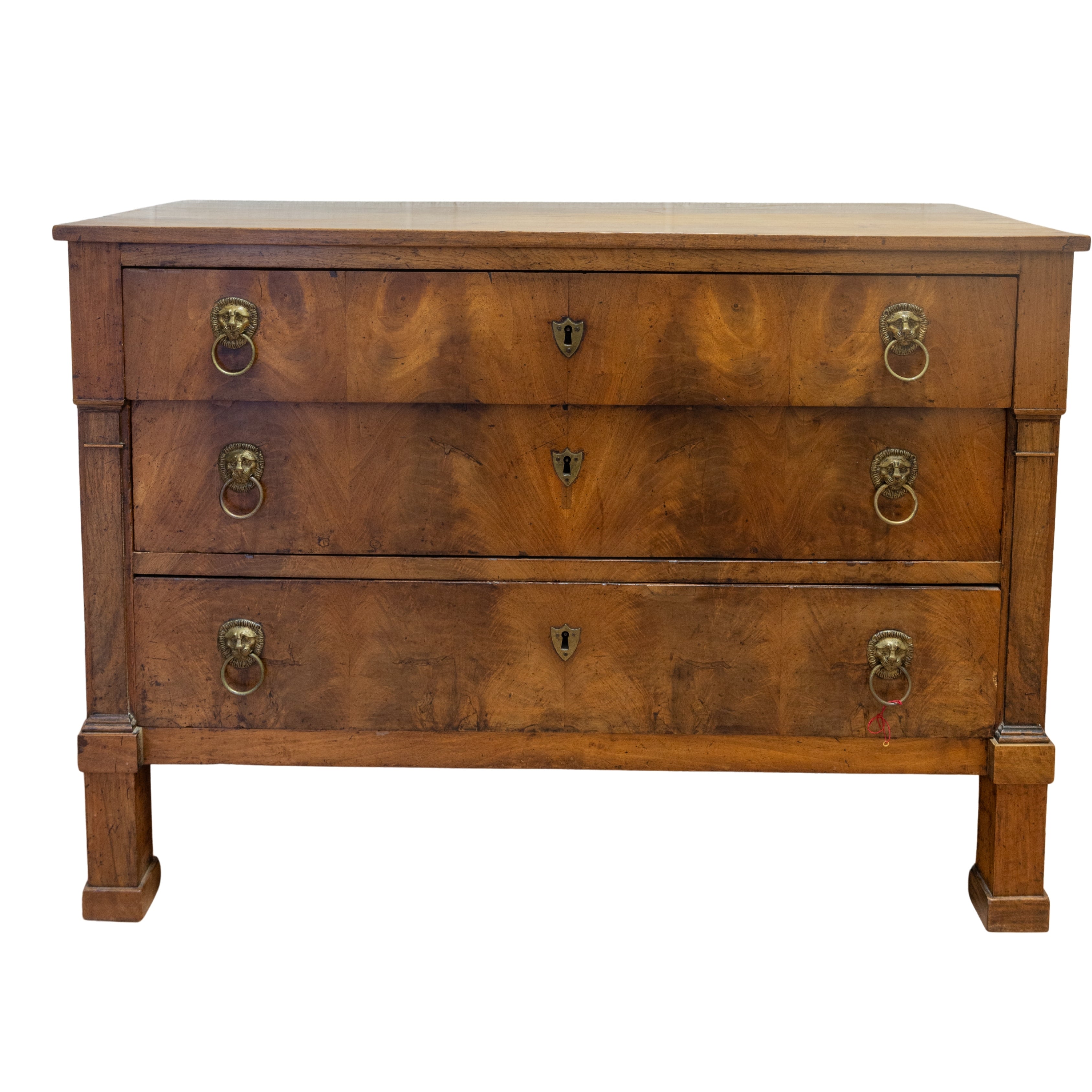 Louis XVI Walnut Commode with 3 Drawers