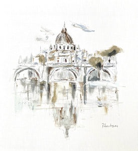 Sarah Robertson - St. Peter's Basilica, Rome (12 x 12)