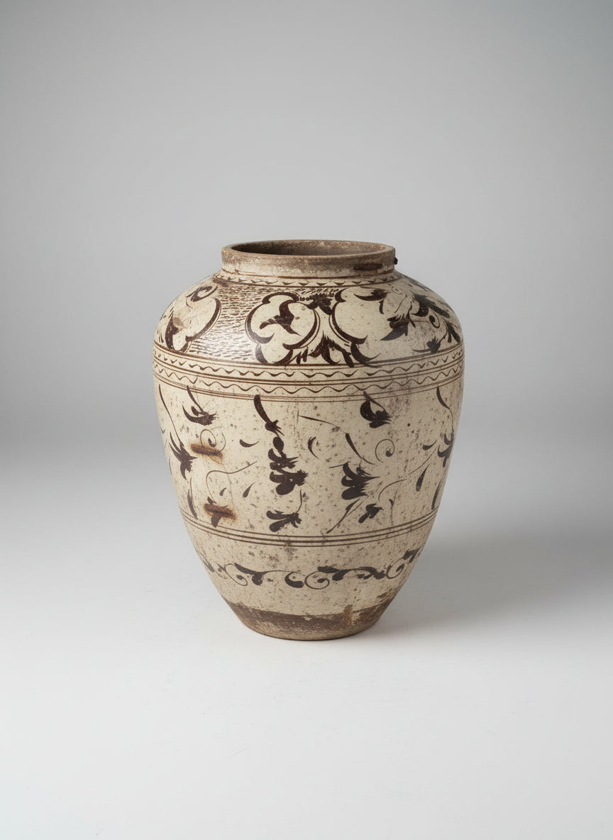 Glazed Chinese Ceramic Vase