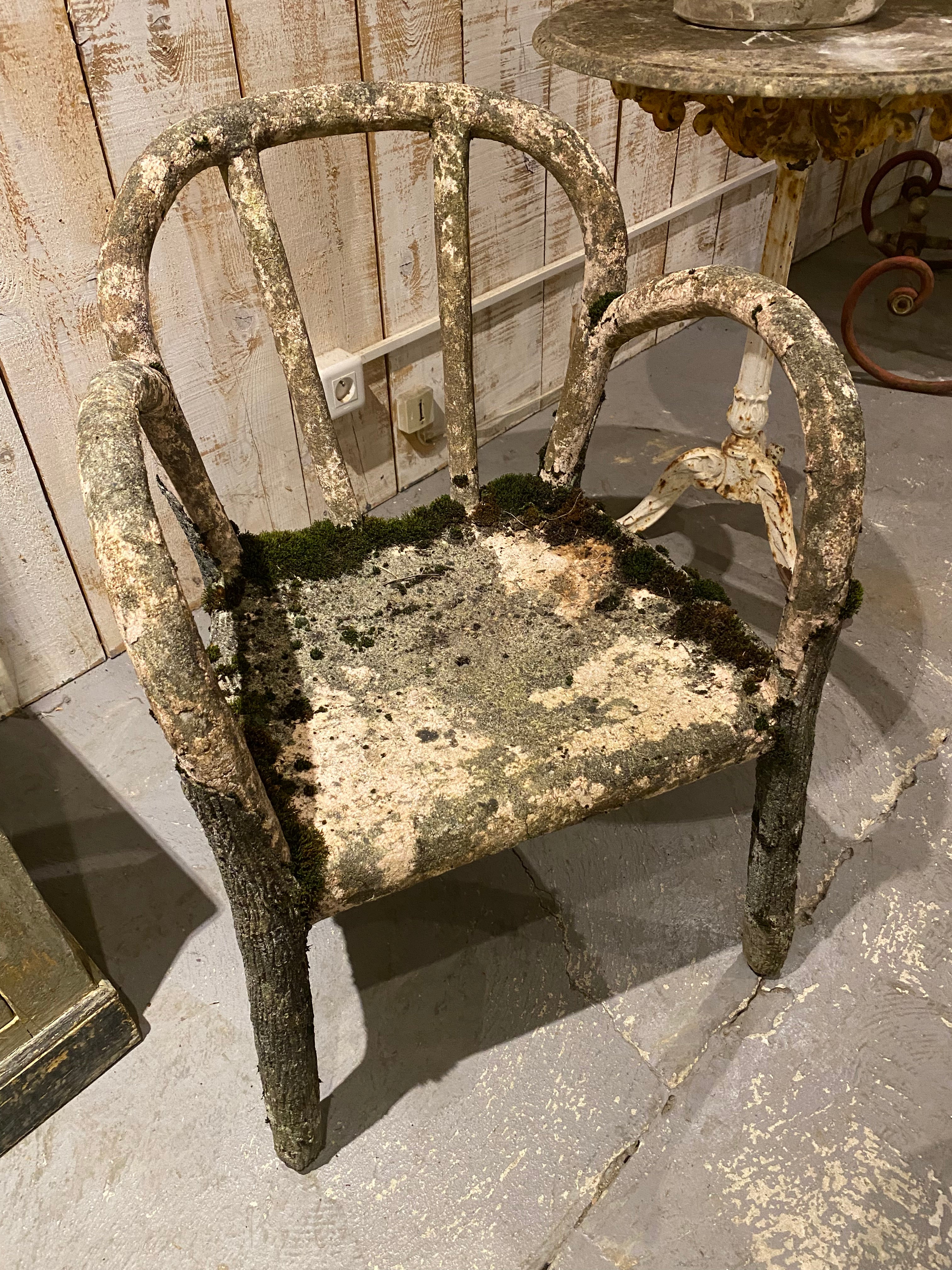 Pair of Faux Bois Armchairs Late 19th C.