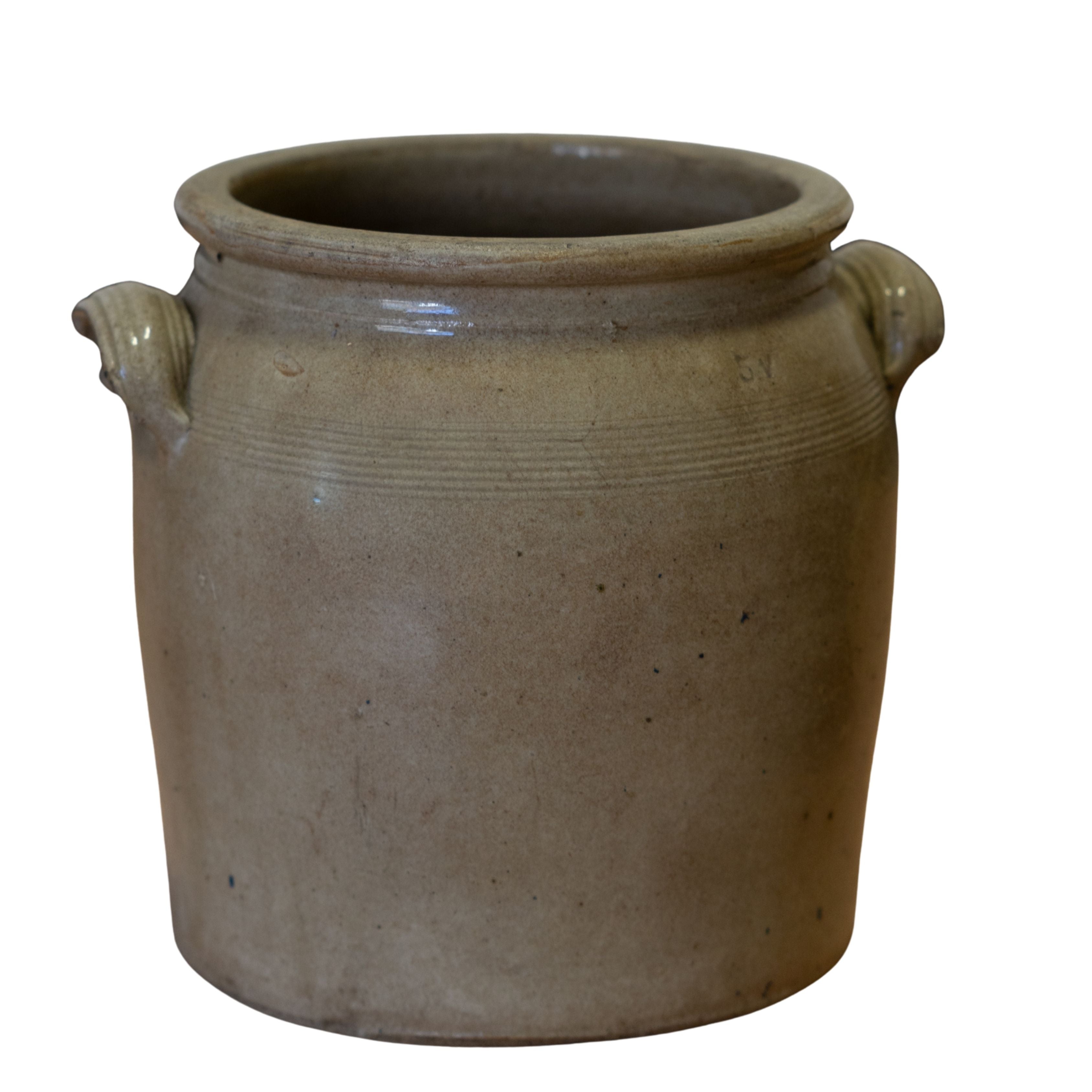 Cream & Grey Pot Medium 5Y