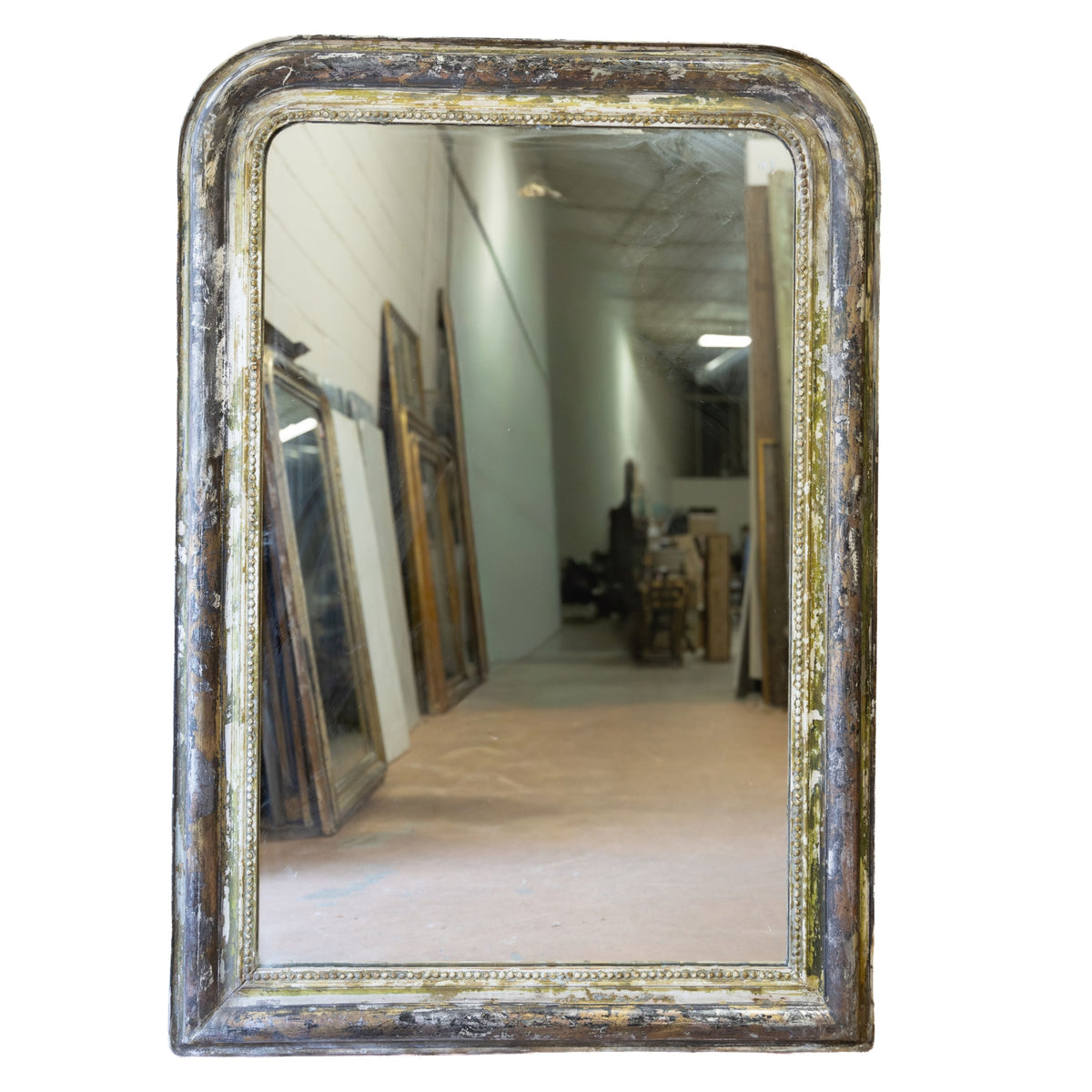 Pair of Louis XVI Distressed Mirrors (53.5x34.5)