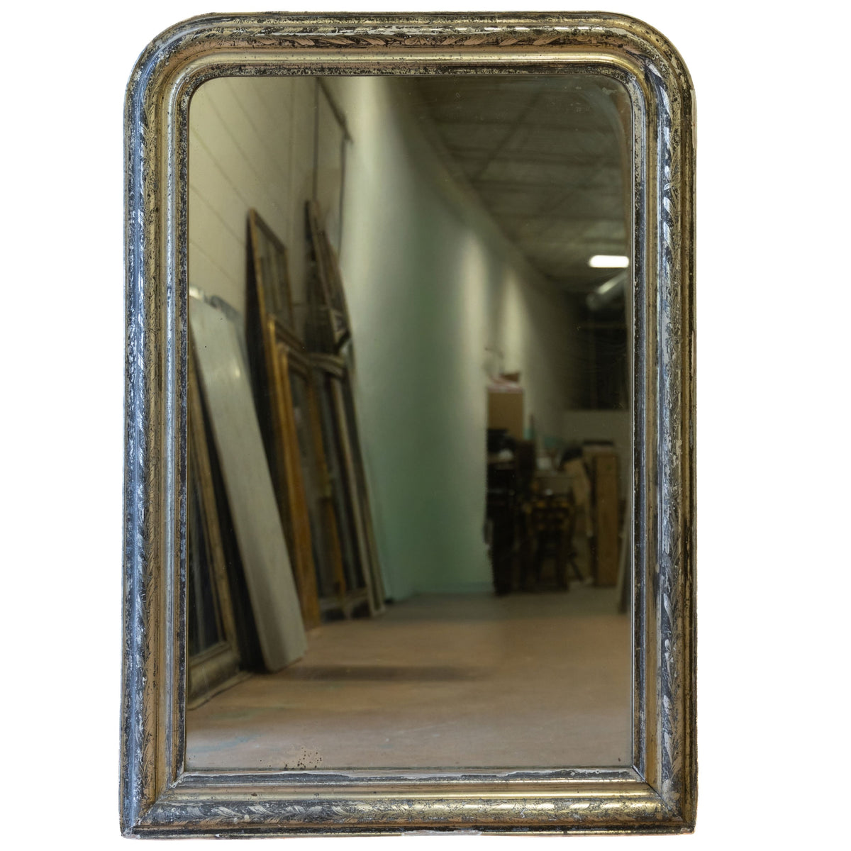 Pair of Louis XVI Distressed Mirrors (53.5x34.5)
