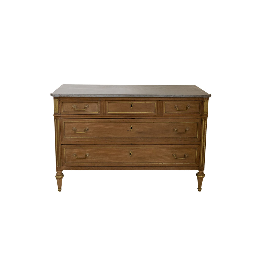 Light Grey Marble Stripped Commode