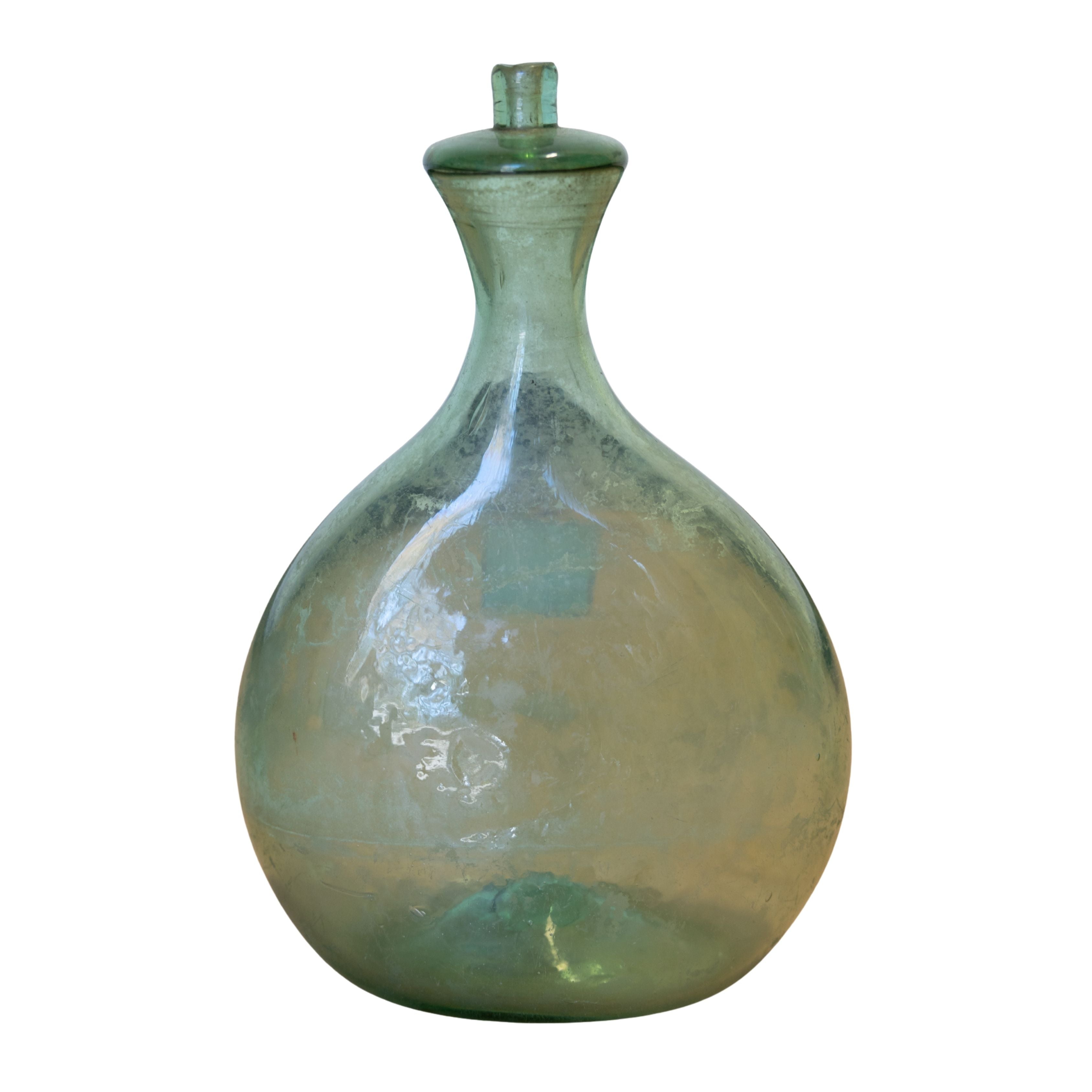 Antique Glass Feeding Bottle for Farm Animals - Large