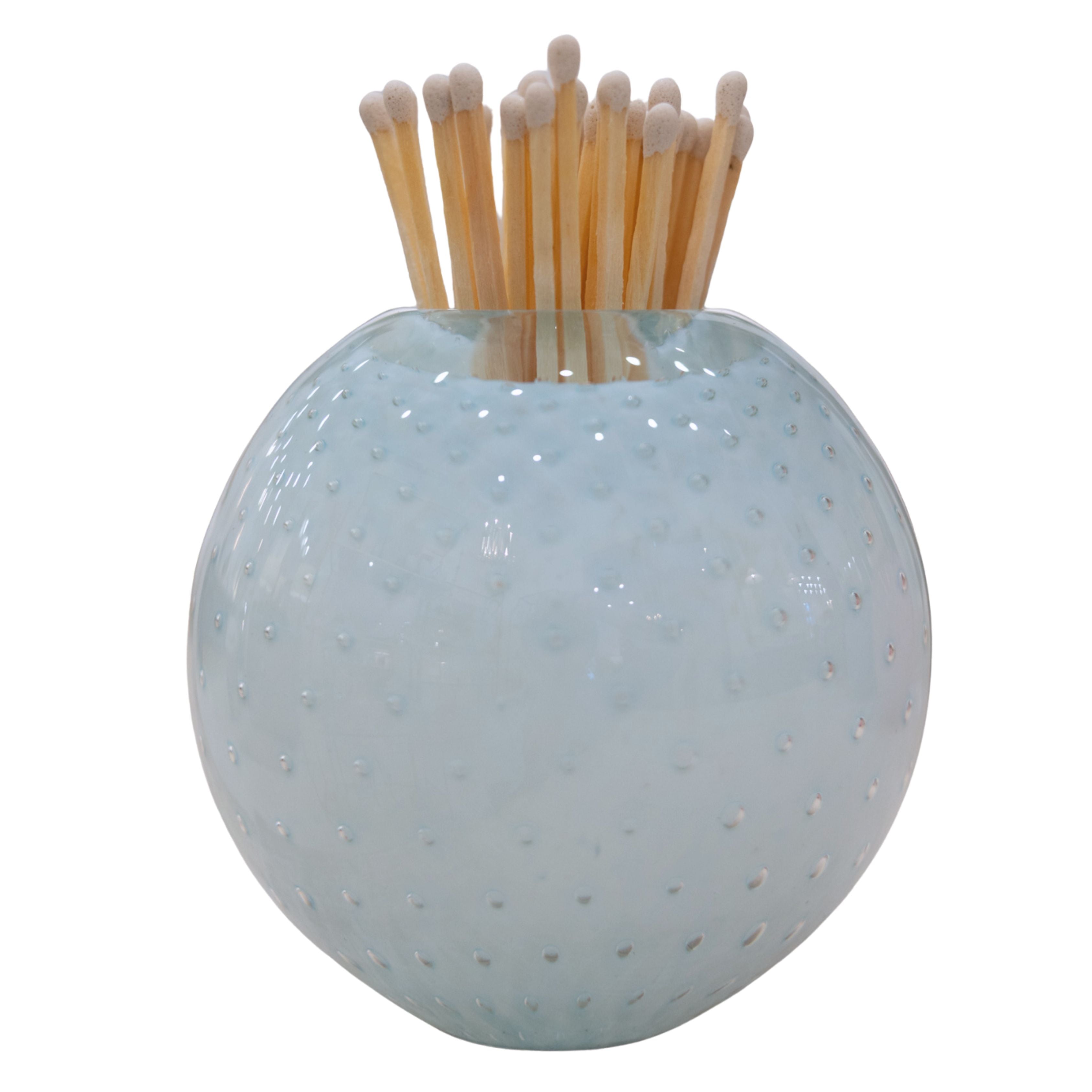 Seafoam Glass Match Striker with Matches