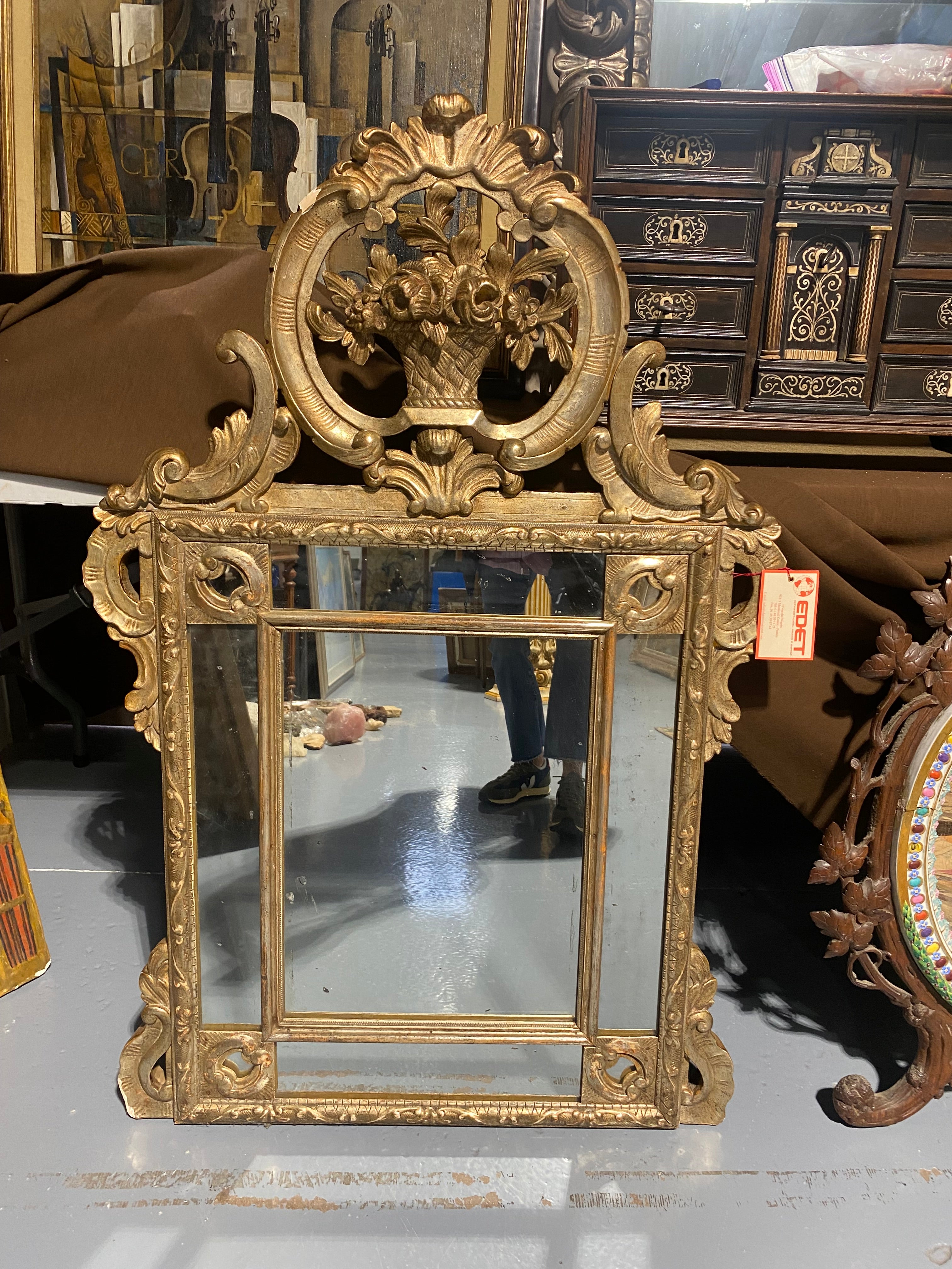 18th C ornate Mirror