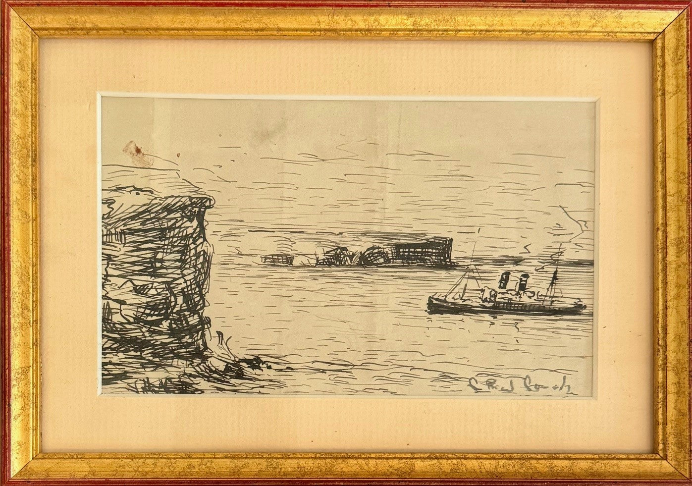 Heritage - Coming into Port by Georges Ricard Cordingley (5.5 x 8)