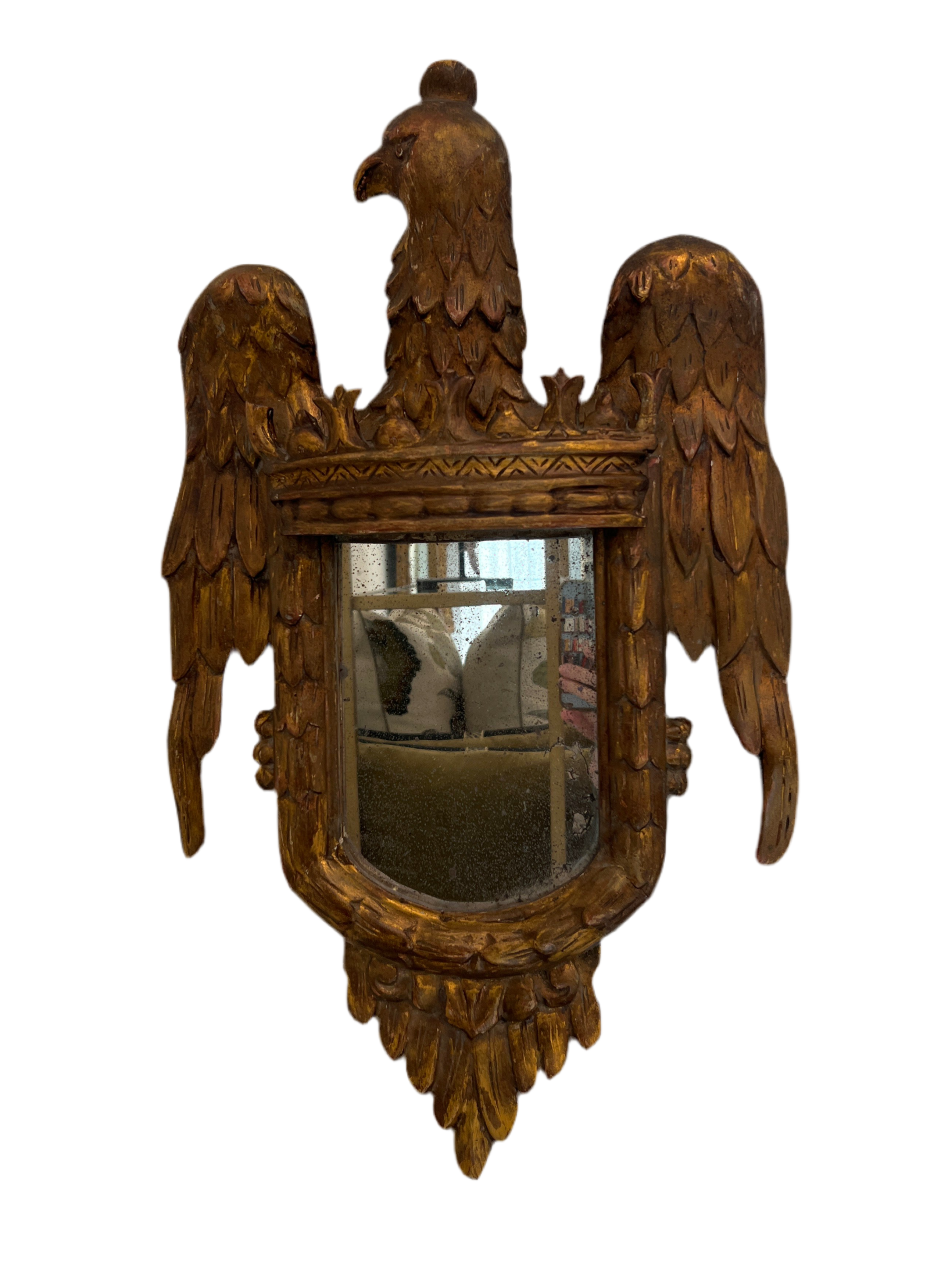 Decorative 18th C Eagle Mirror