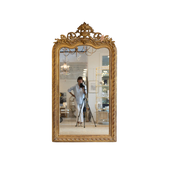 Louis Philippe Mirror with Vase Motif