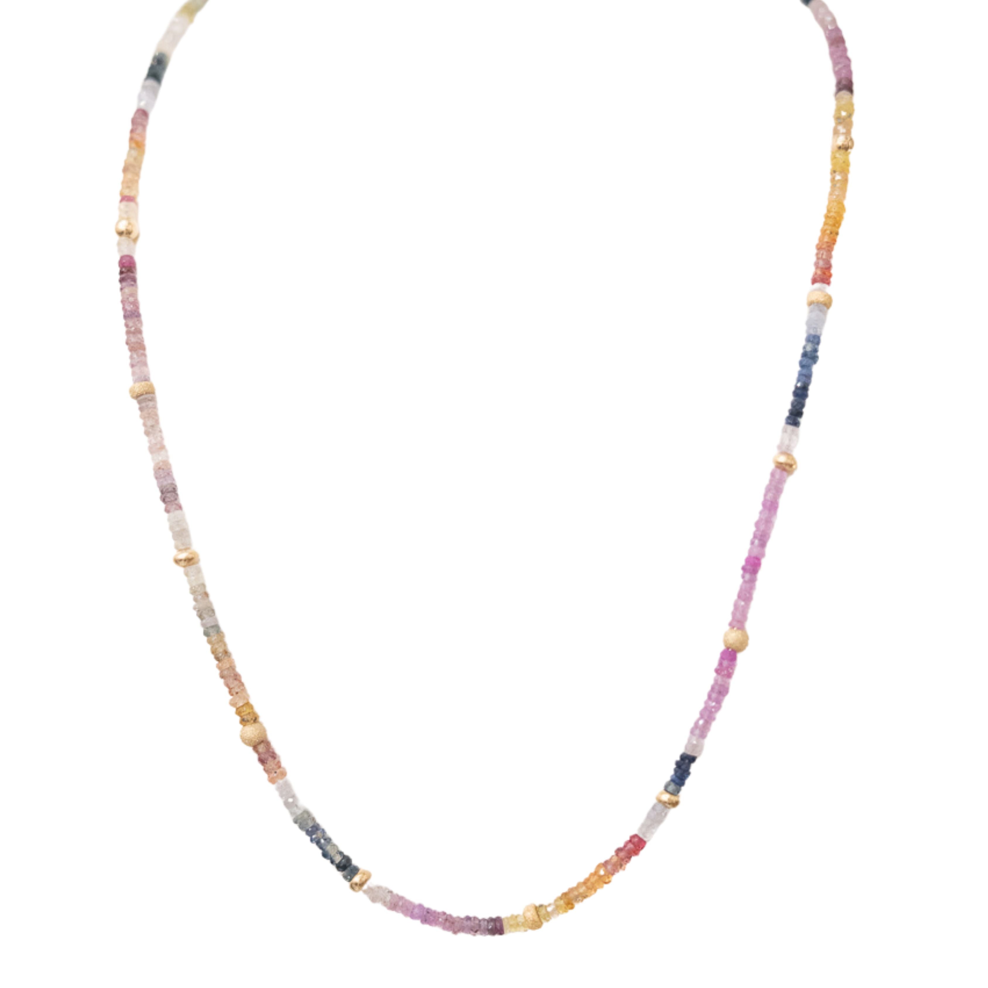 14K Multi-Color Beaded Necklace