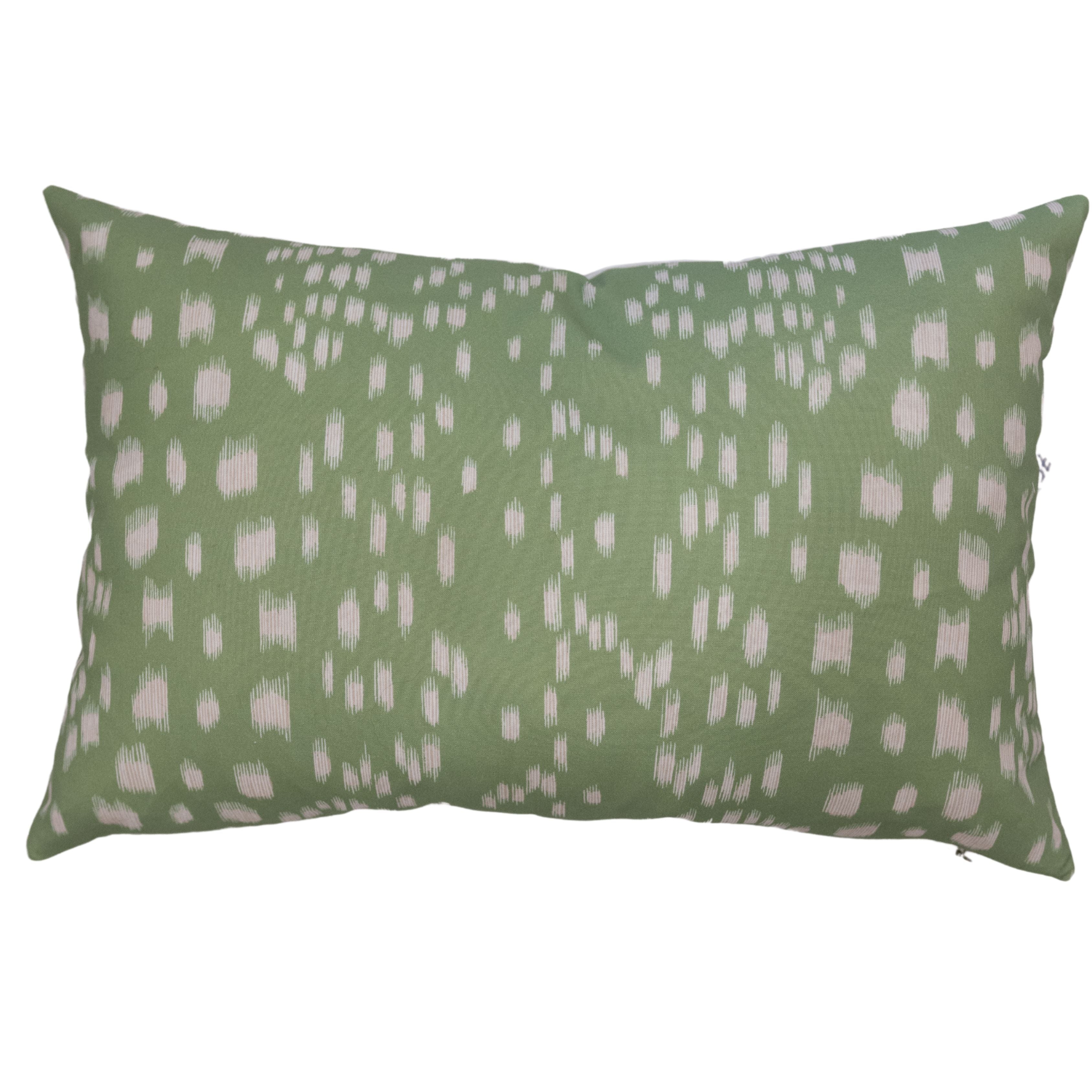 Green Leaf Lumbar Pillow