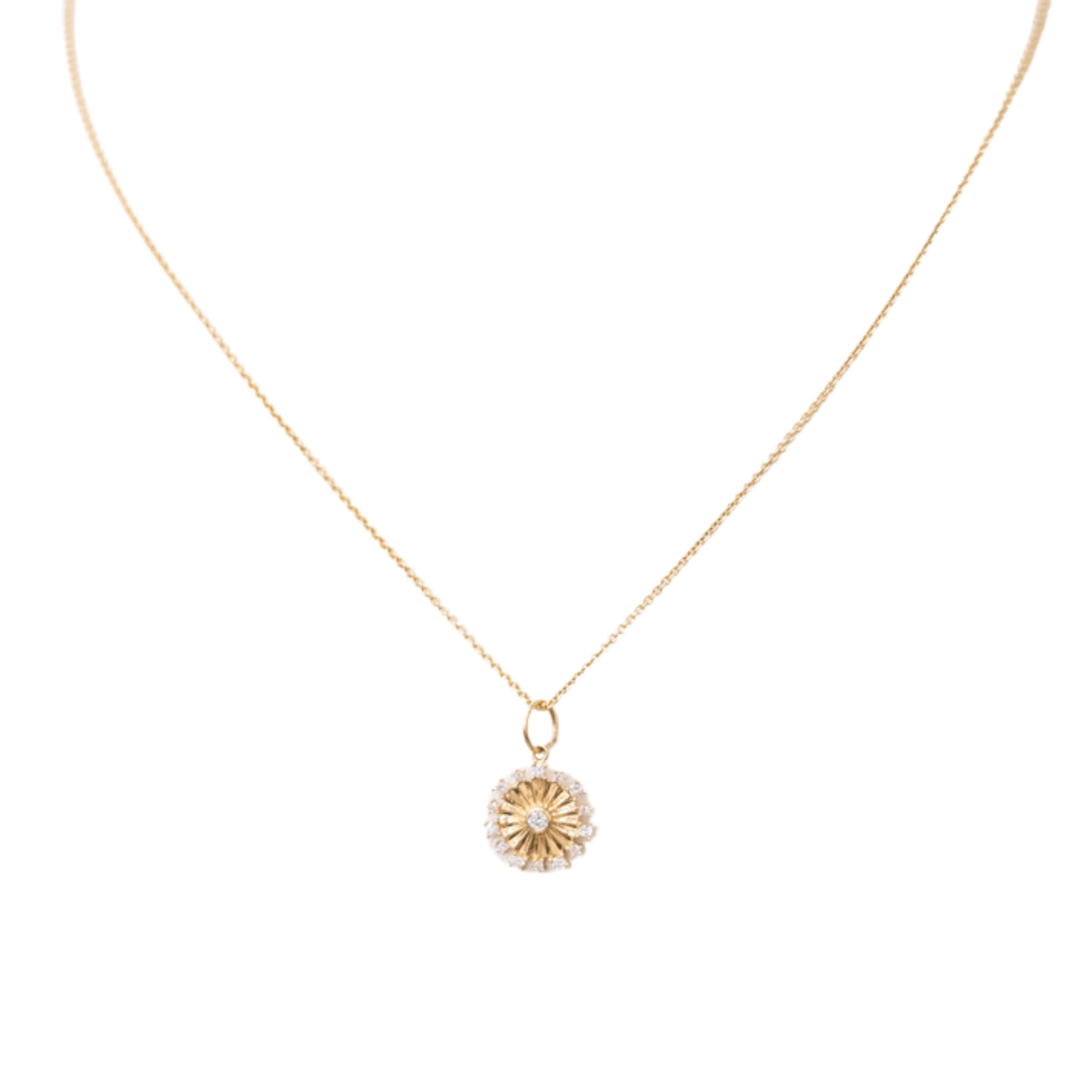 Gold & Diamond Charm Necklace