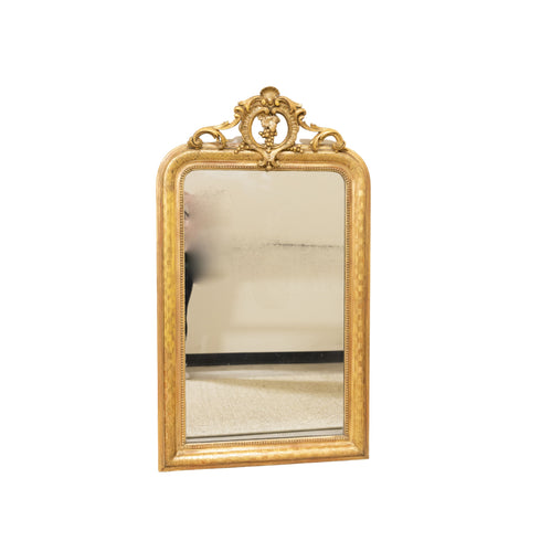 Louis Philippe Mirror with ornate Fronton