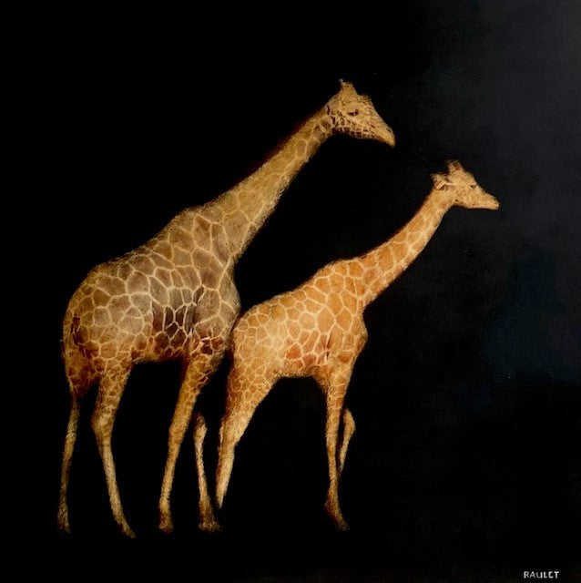 Dawne Raulet - Giraffe Geometry (30 x 30)