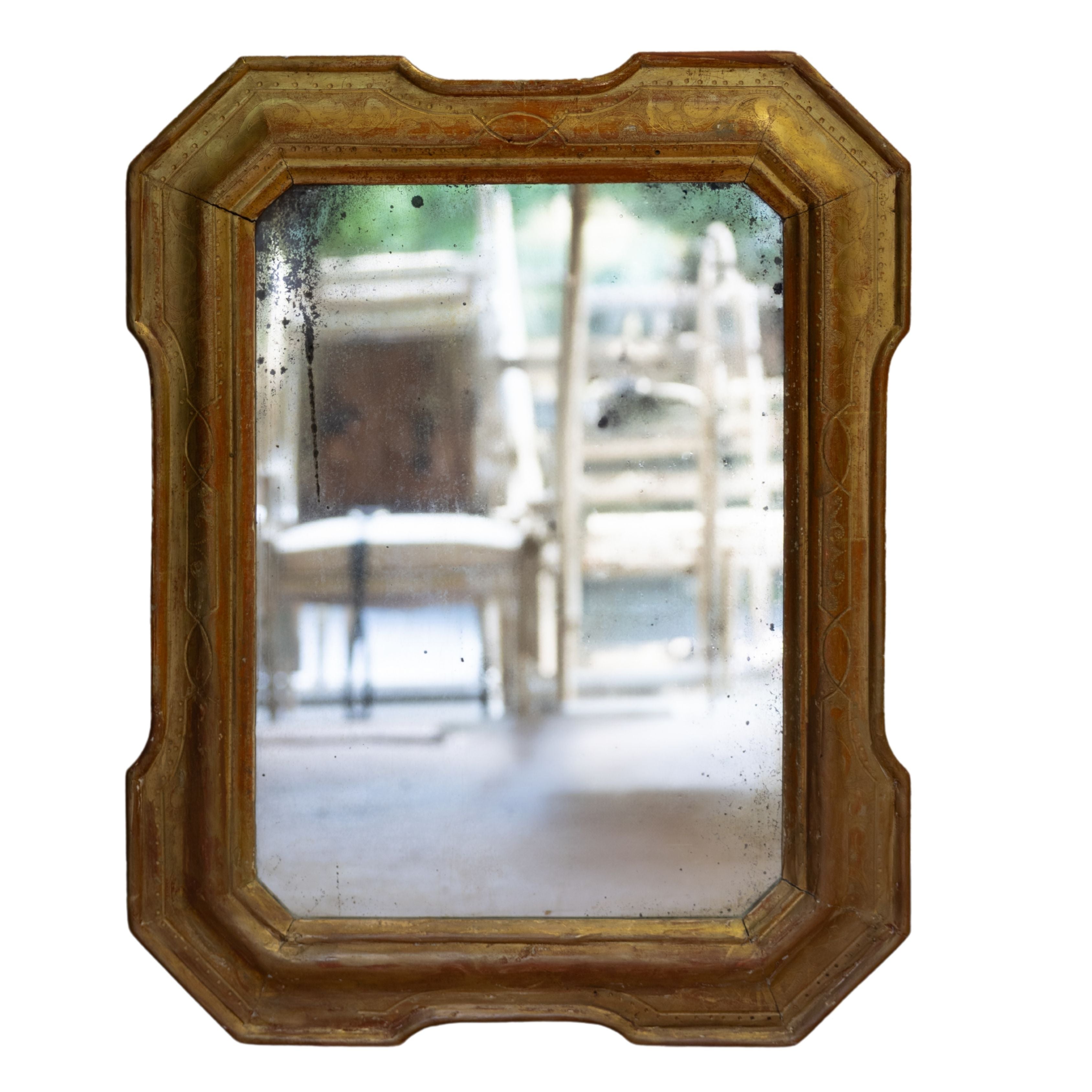 Mirror with Angled Frame