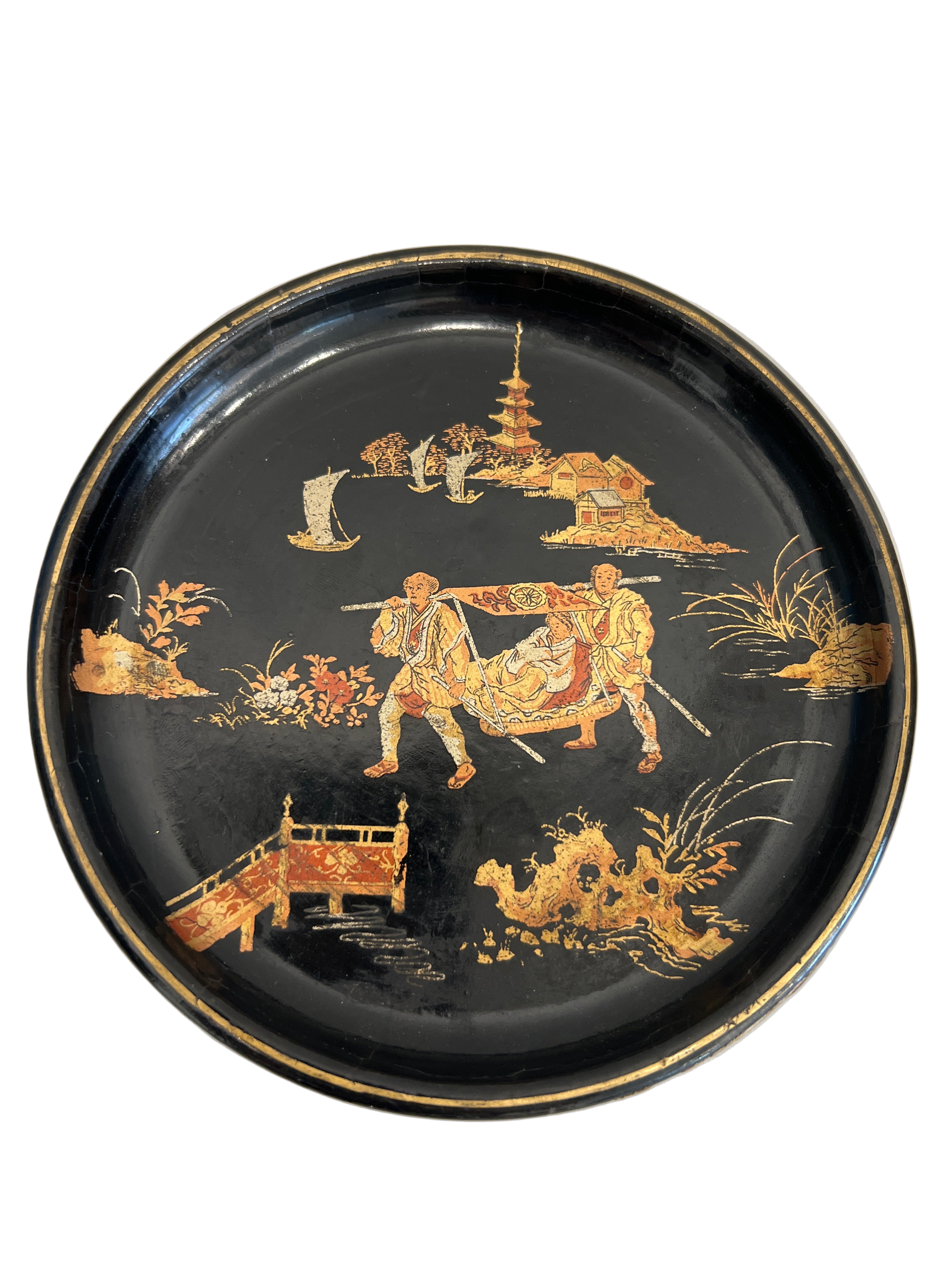 Round Chinoiserie Plate