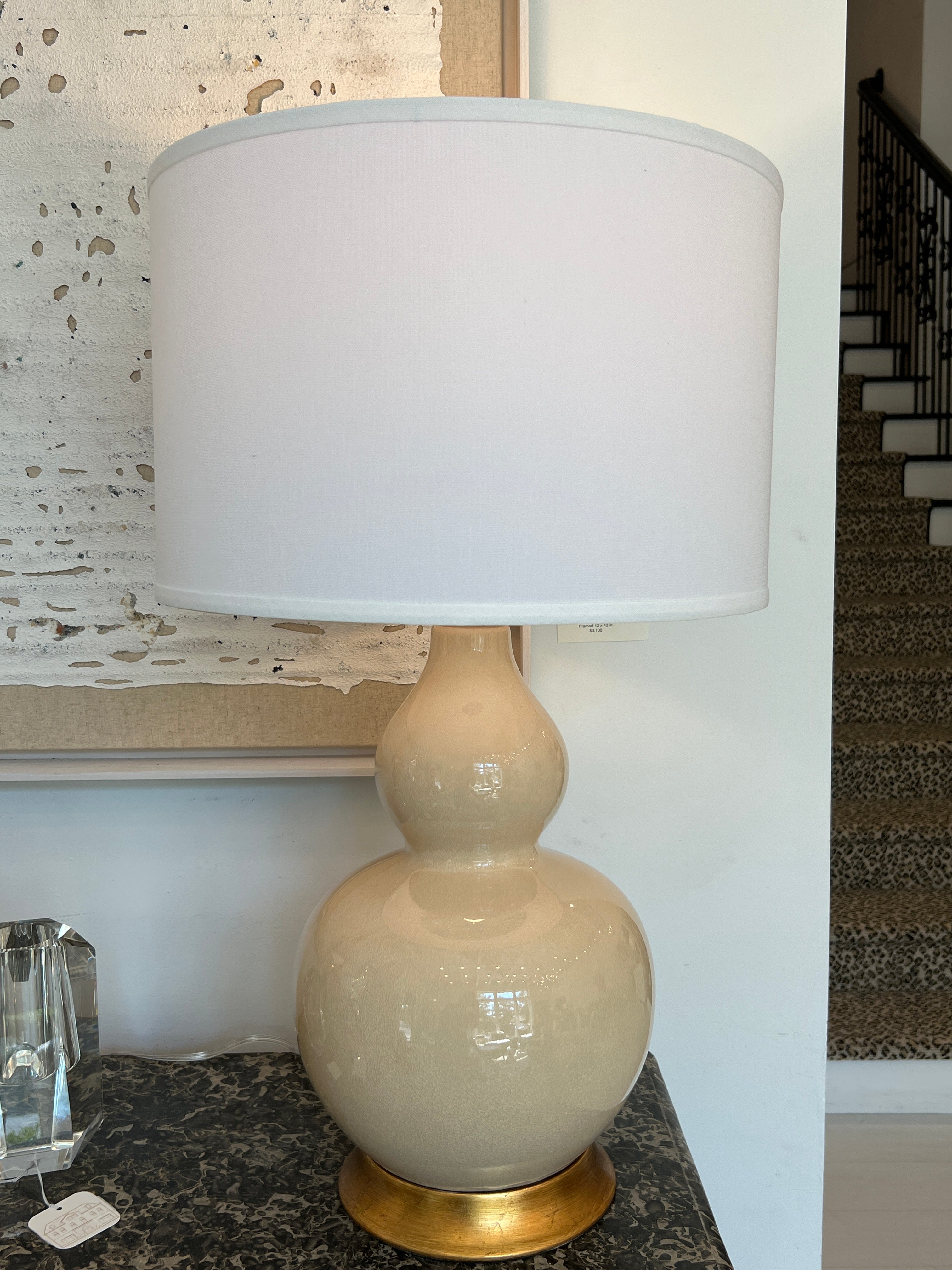 Cream Porcelain Lamp