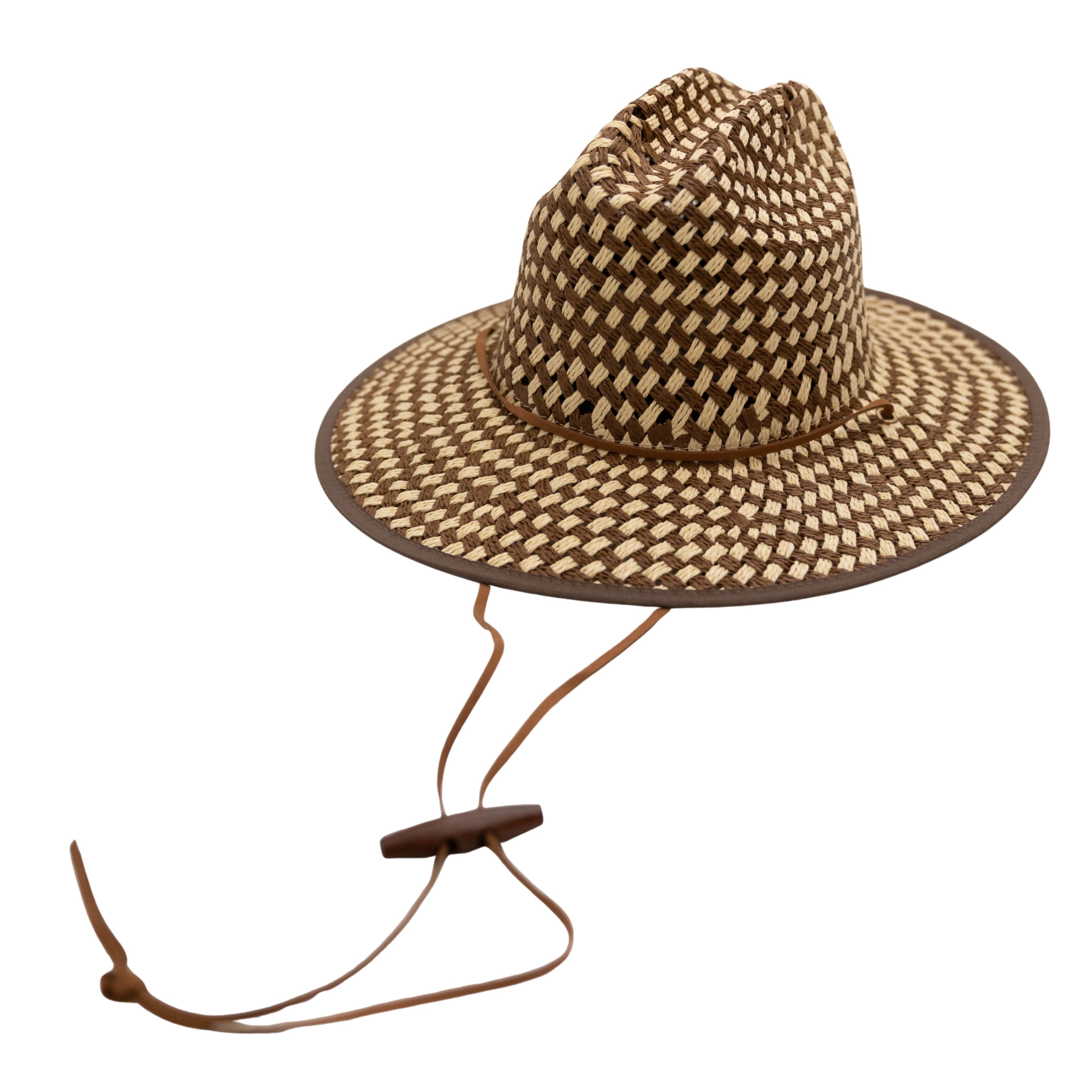 Brown & Cream Lifeguard Hat