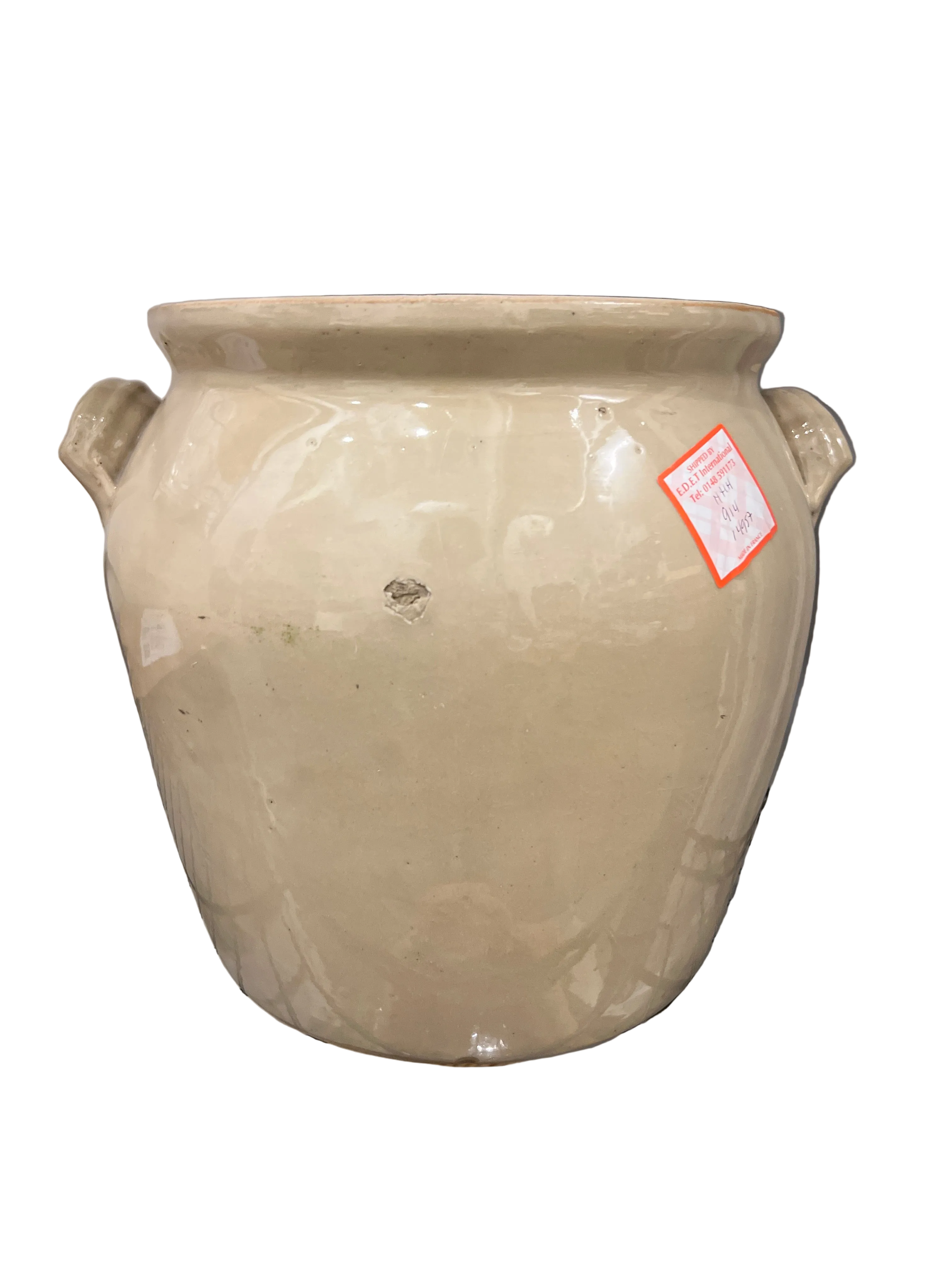 Cream & Grey Pot Large