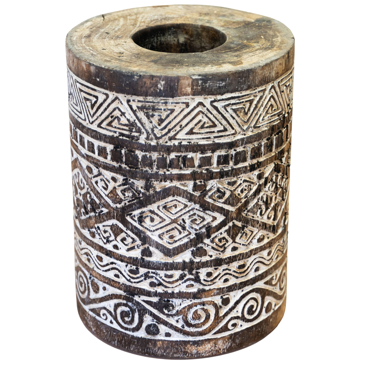Wooden Stool from Vintage Fabric Bobbin