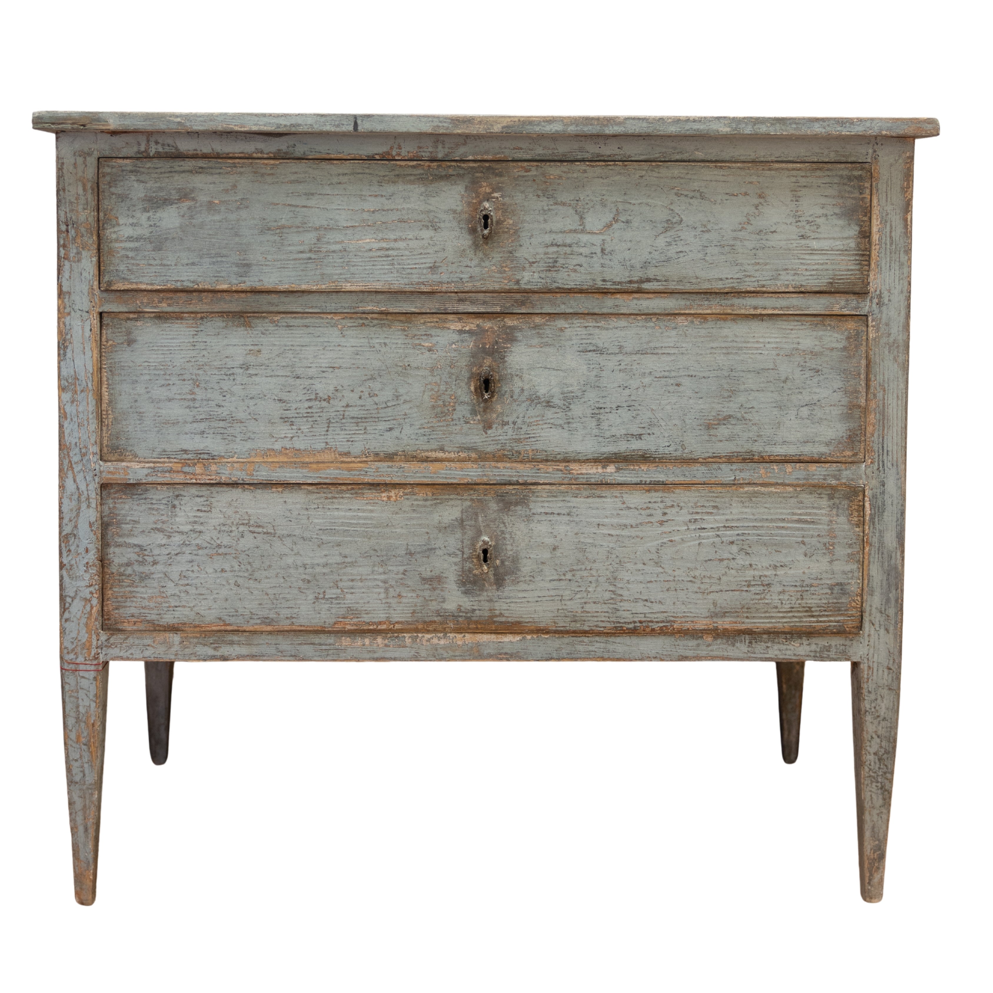 Pale Blue Painted Louis XVI-Style Commode
