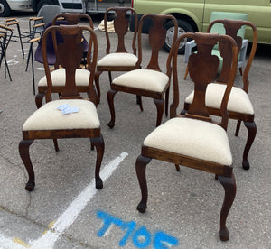 Pair of Walnut Dining Mouton Chair