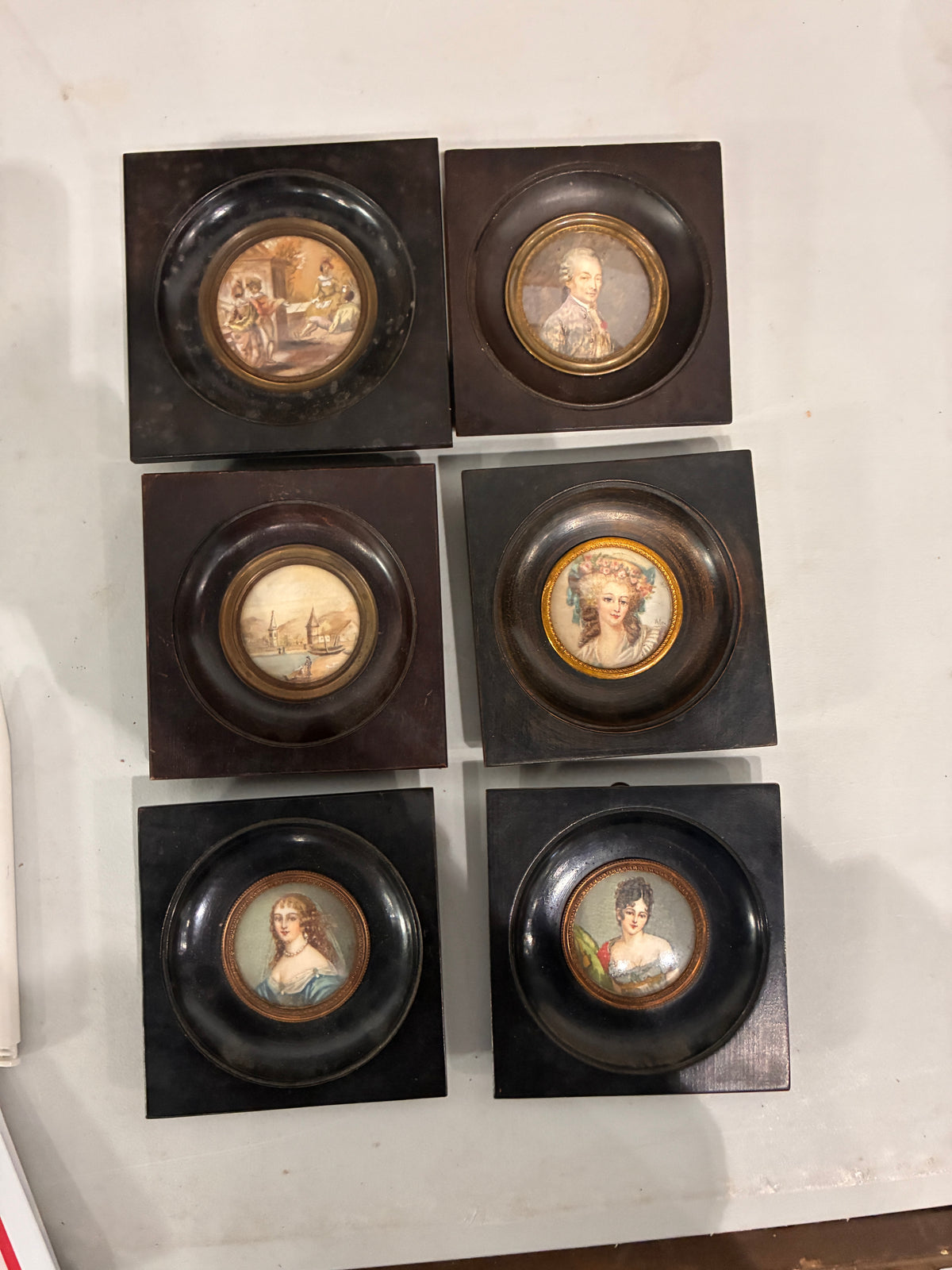 Portrait Miniature Painting 18th C.