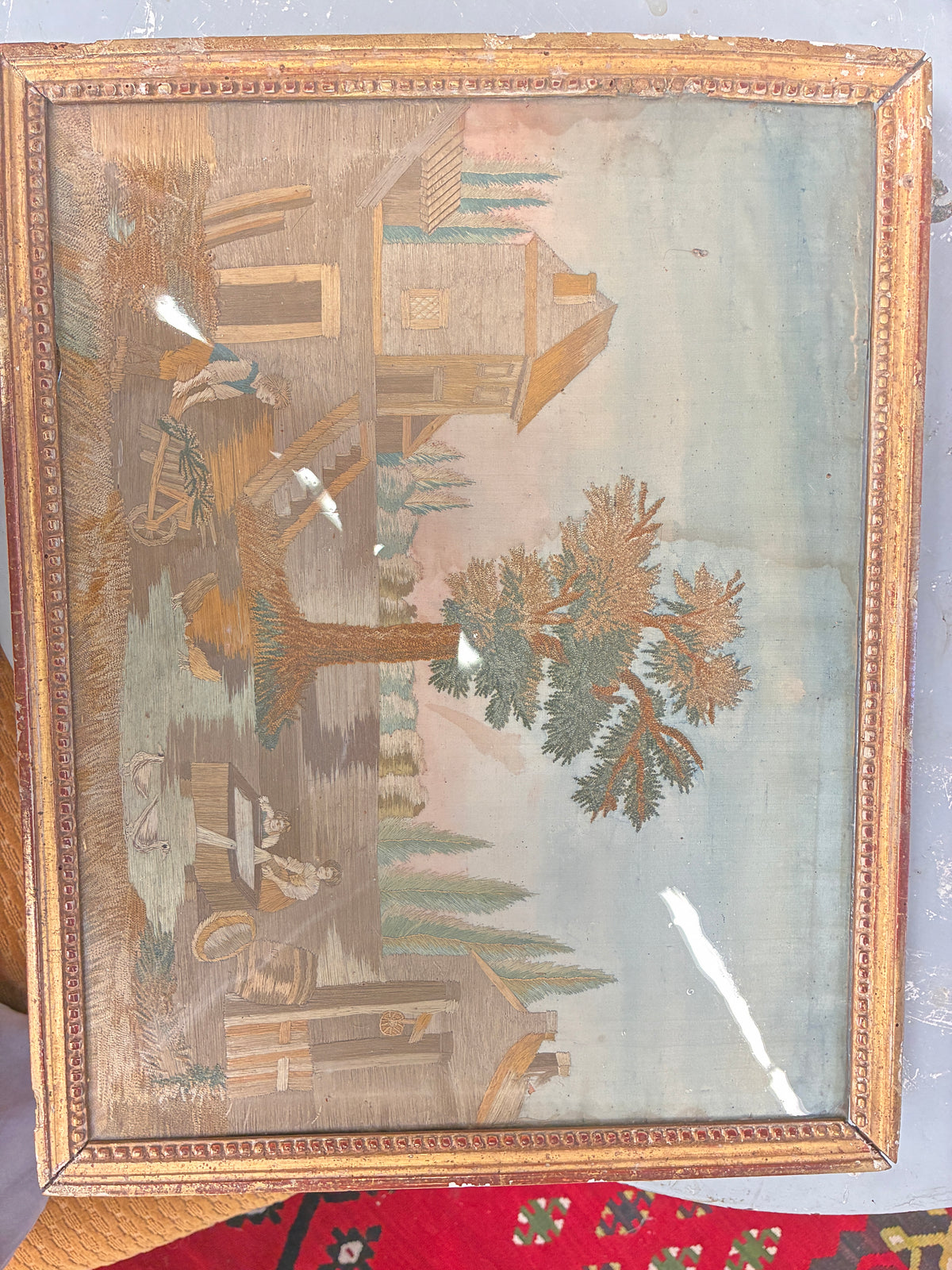 Pastoral Silk Embroidered Picture