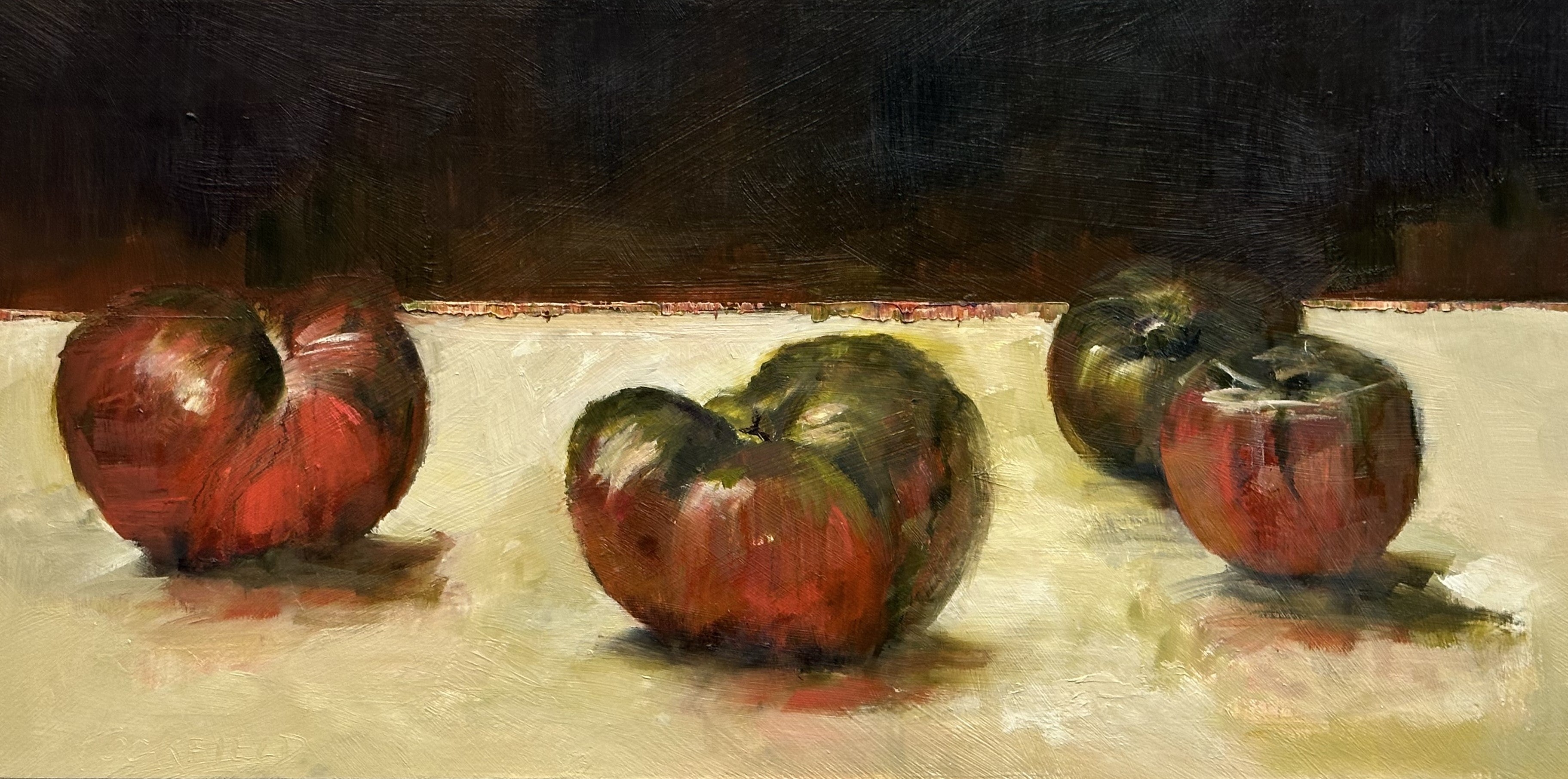 Sharon Hockfield - 4 Heirlooms (12 x 24)