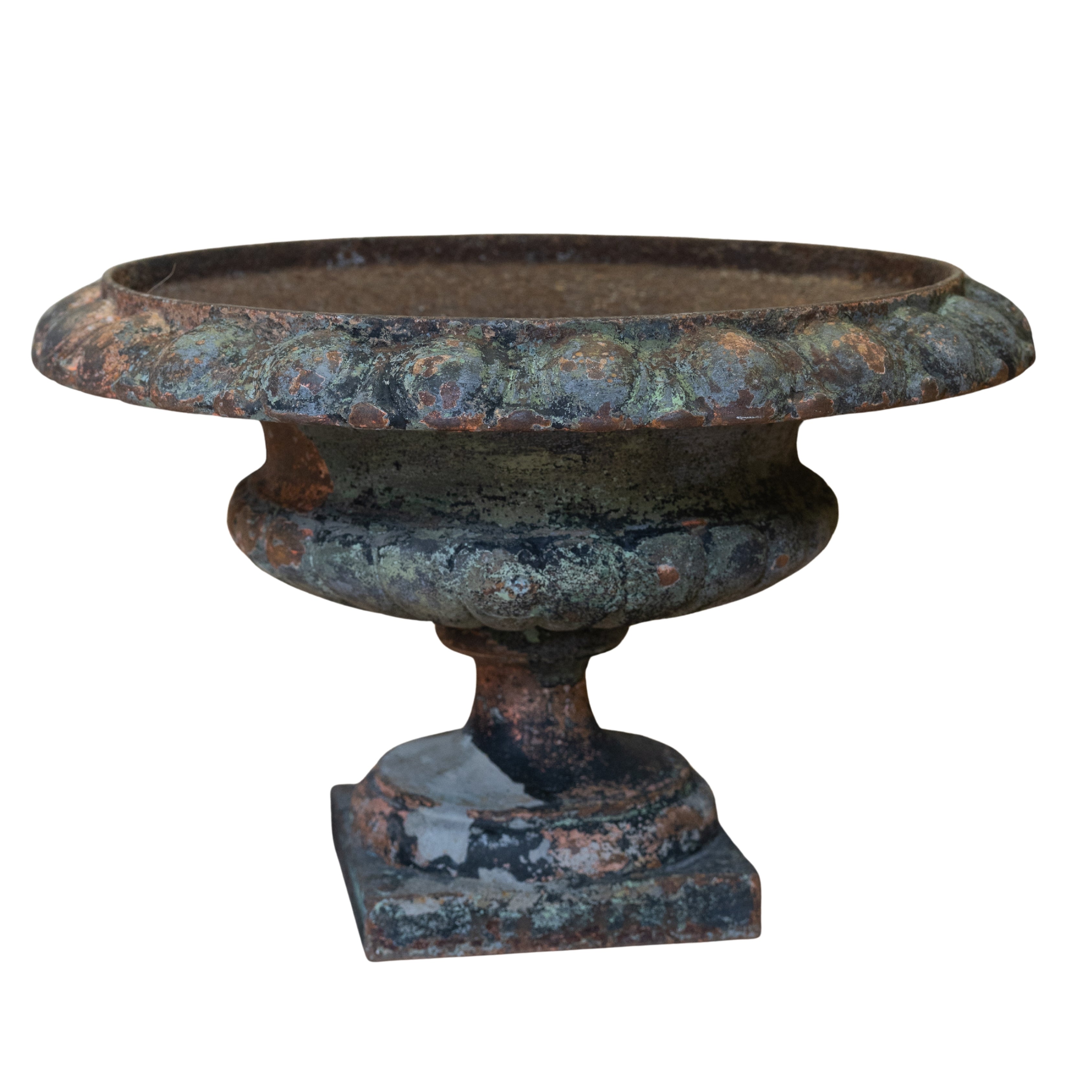 18th C Iron Urn with Plenty of Patina