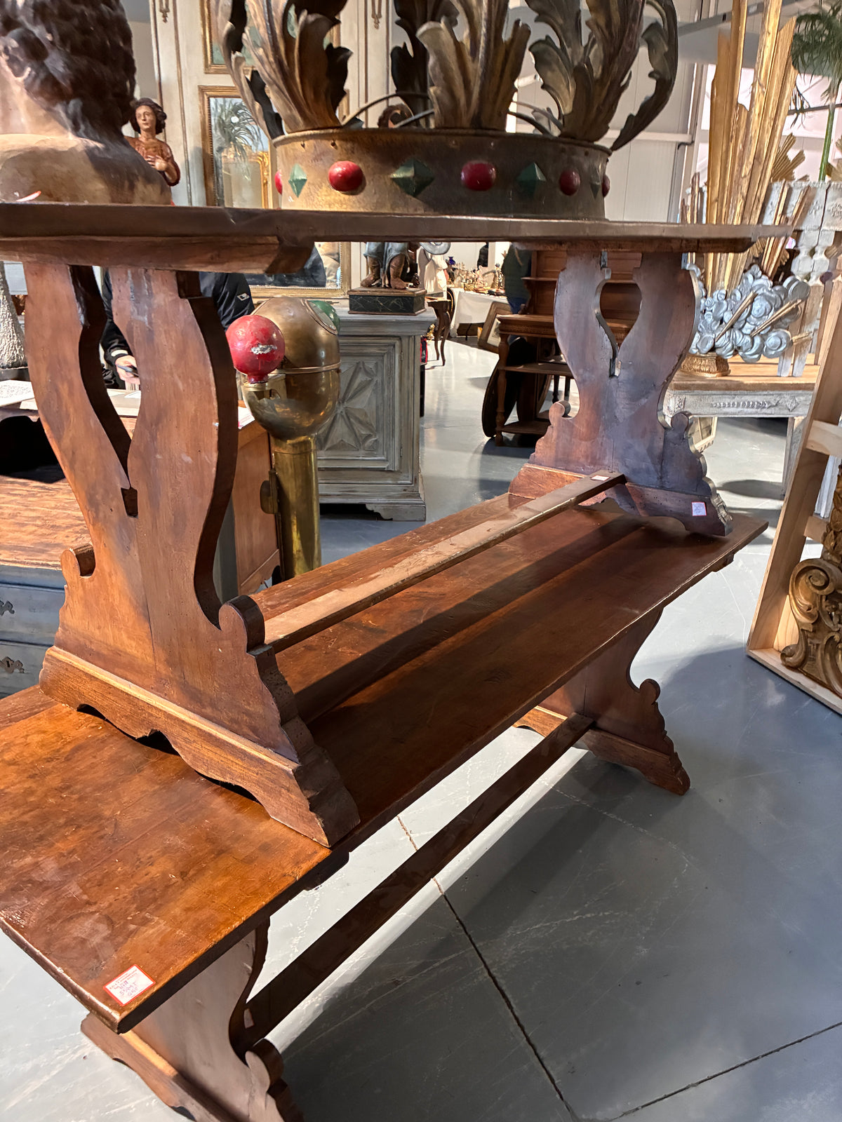 Italian Walnut Monastery Table