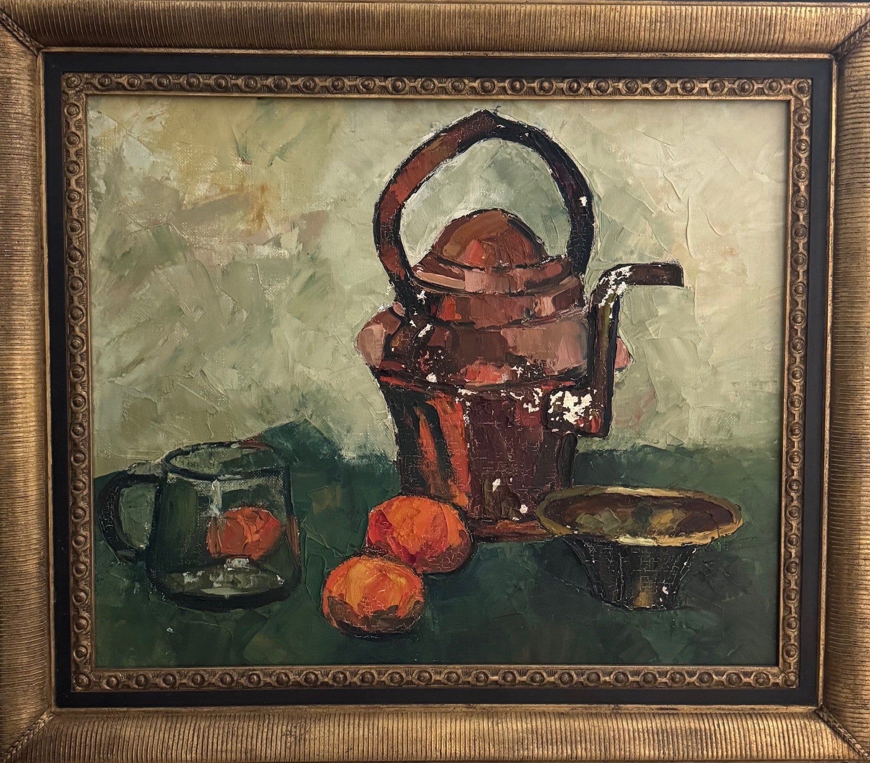 Heritage - Still life with copper kettle and oranges (21 x 26)