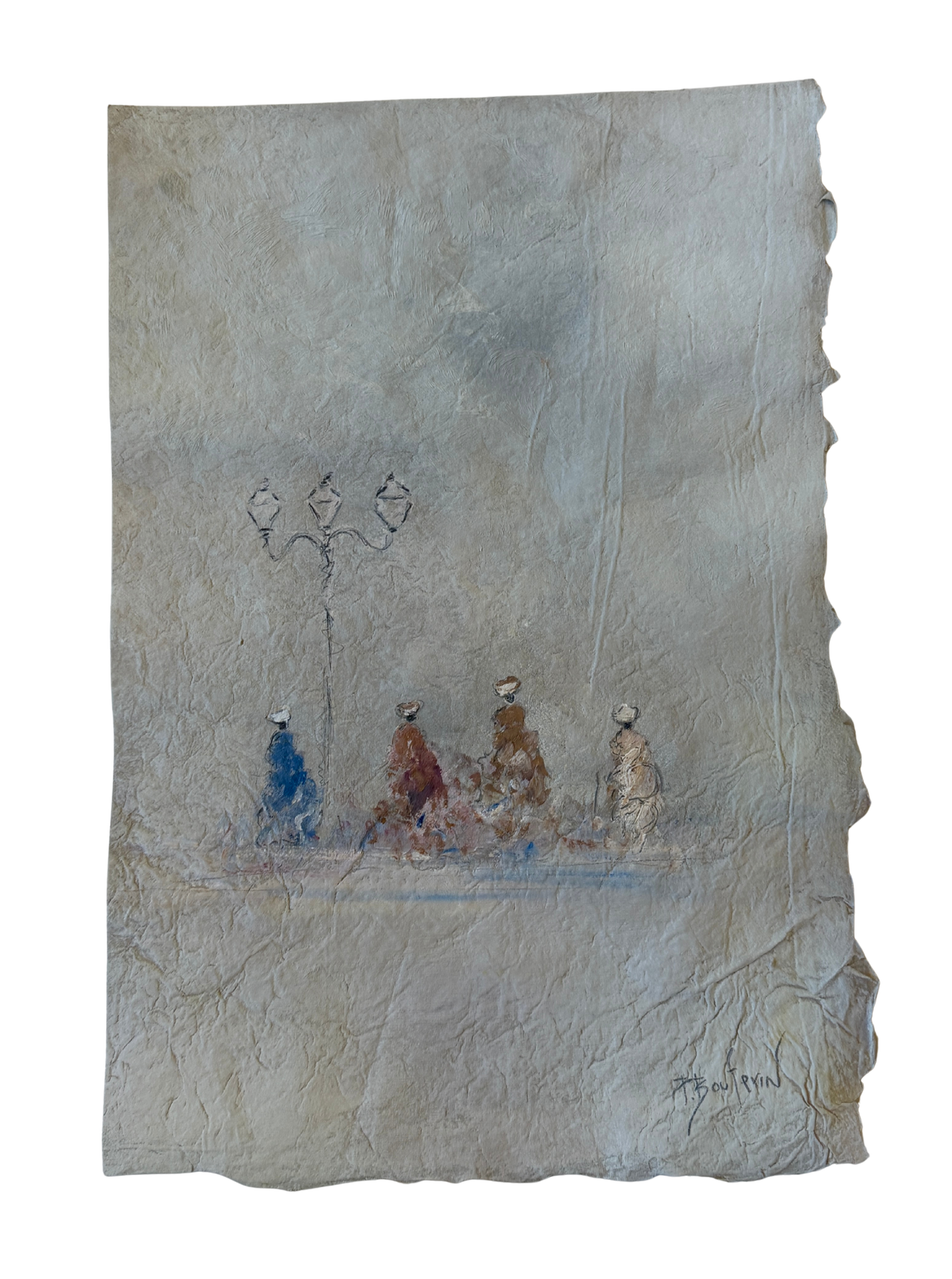 Pascal Bouterin - Le lampadaire (15 x 10.5)