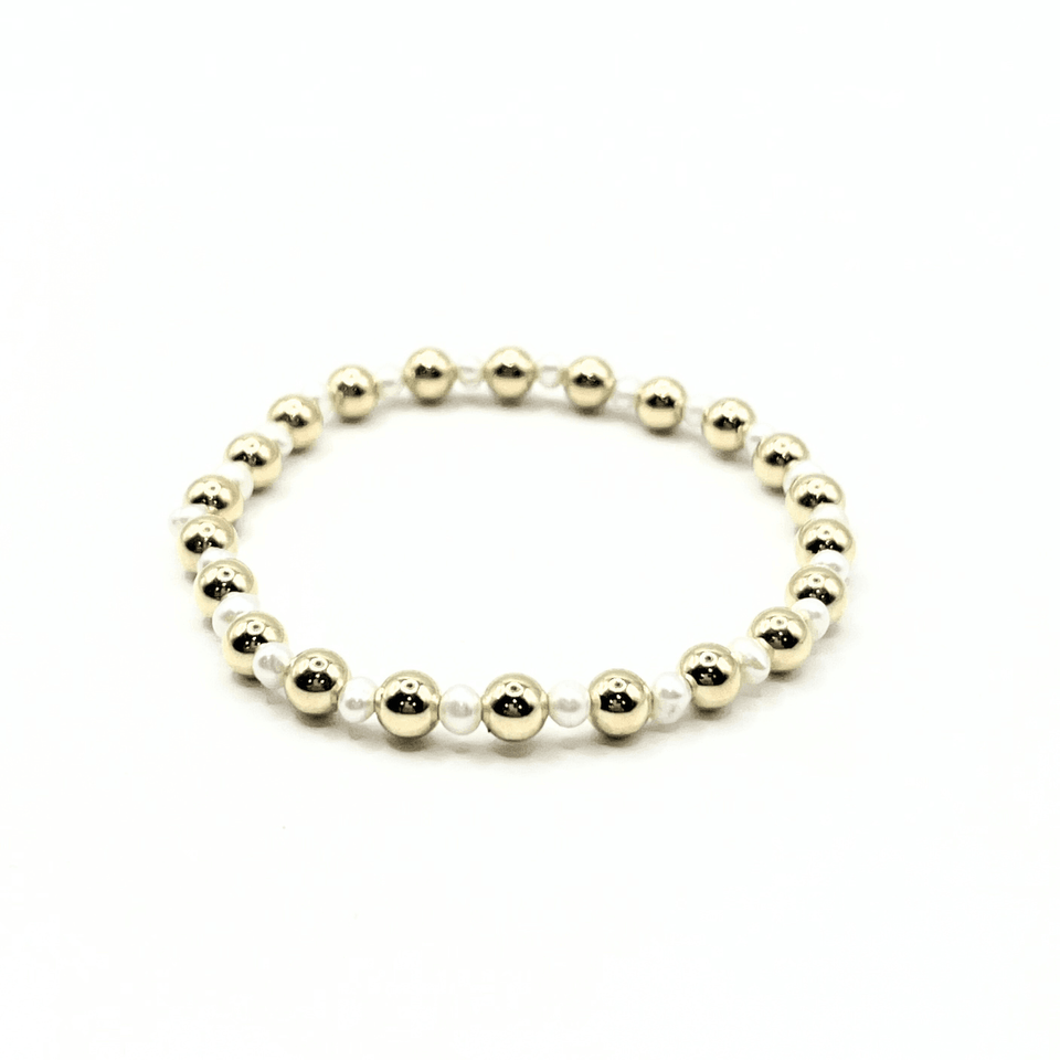 5mm Gold & Pearl Montauk Bracelet