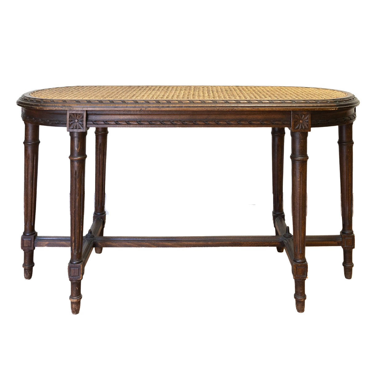 Caned Bench