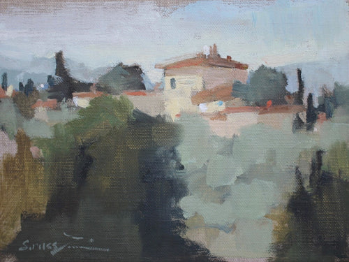 Sherrie Russ Levine - Villa with a View (6 x 8)