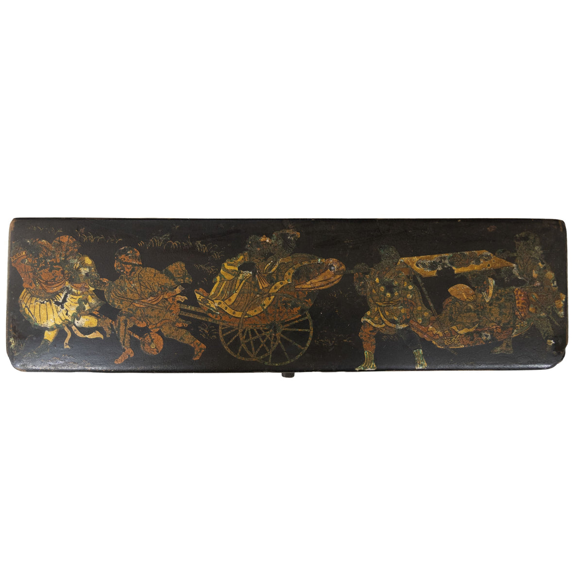 Chinoiserie Pencil Box w/ Chariot