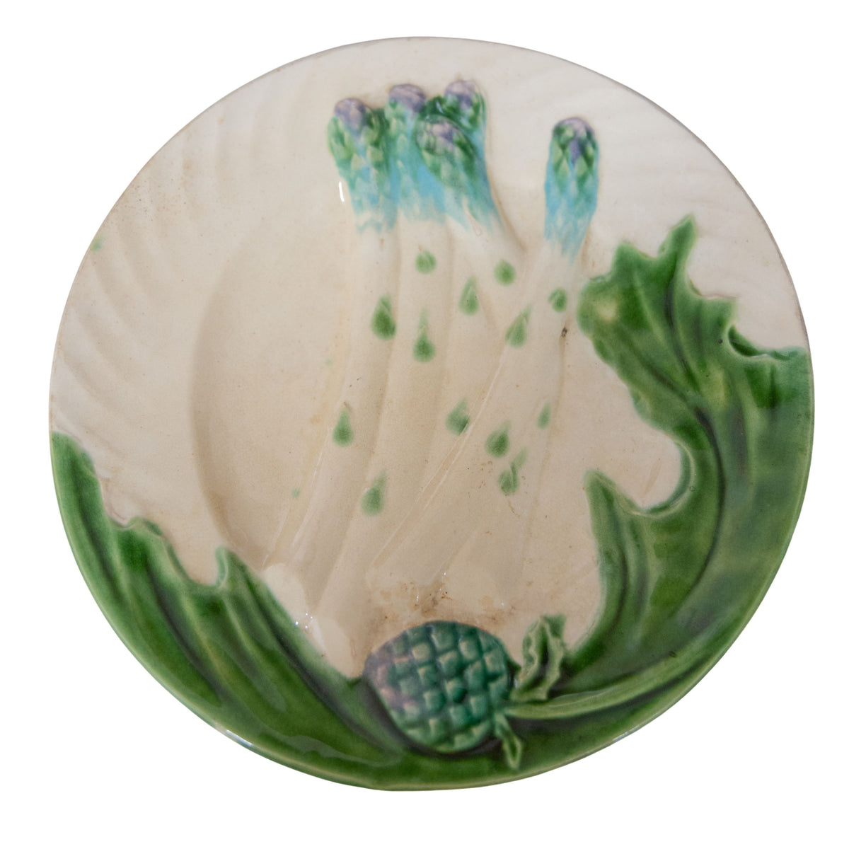 Barbotine Asparagus Plate