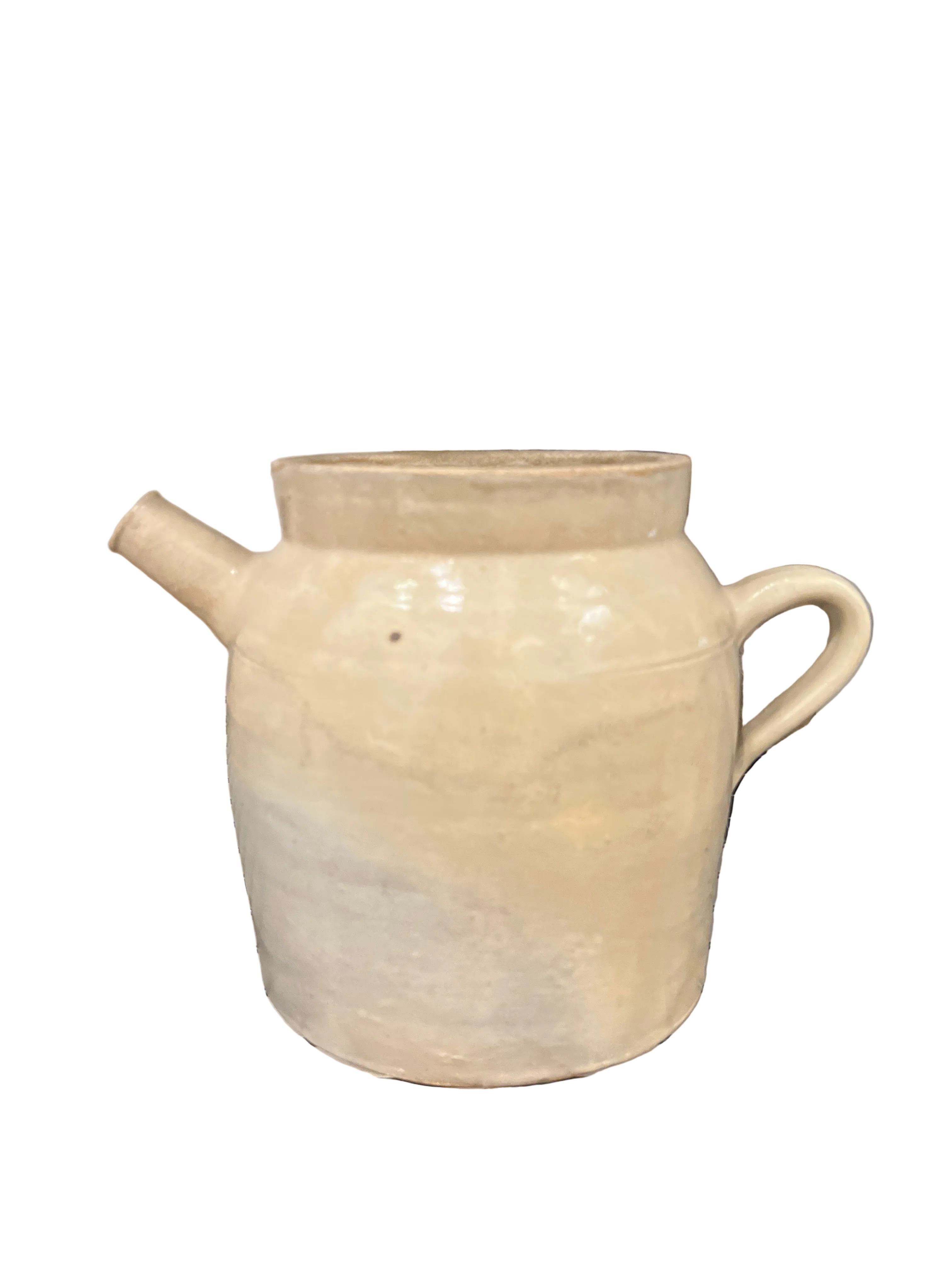 Cream & Grey Pot Spout & Handle